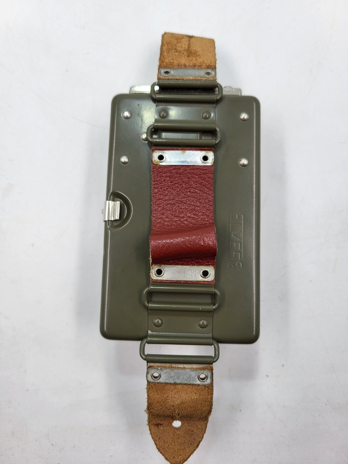 VINTAGE SWISS ARMY ELVES 1969 SIGNAL POCKET FLASHLIGHT TORCH LAMP GREEN RED LENS