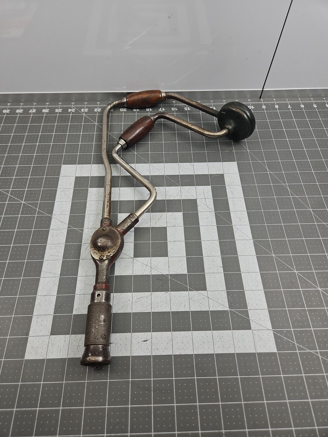 Stanley John S. Fray & Co. #100 Corner Bit Brace Hand Drill 1900’s Working Vtg