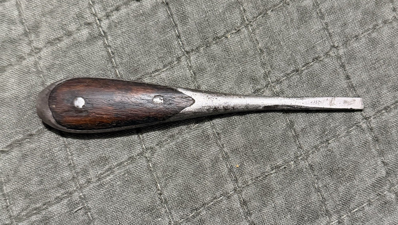 Antique Flat Slot Head Screwdriver Wood Handle