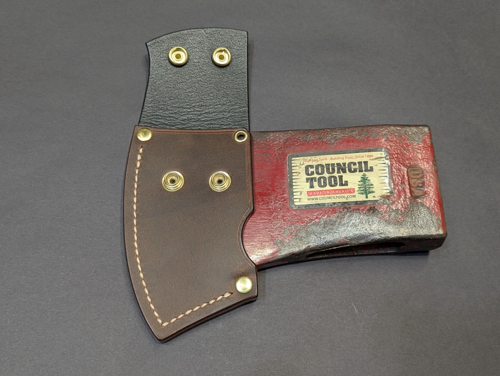 Council Tool 3.5lb Dayton Felling Ax Handmade Leather Axe Mask “Only” Read Descr