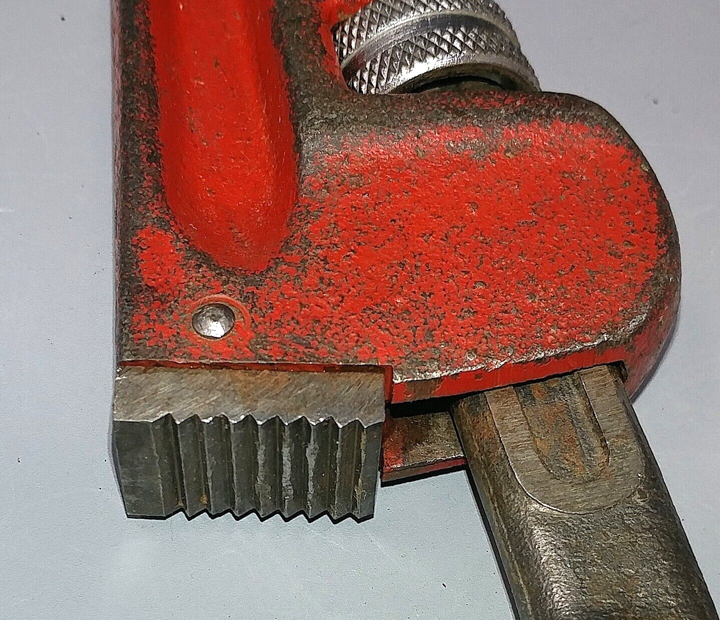 Vintage SerVess 10″ Adjustable Pipe Monkey Wrench Jaw Mechanic Forged Steel