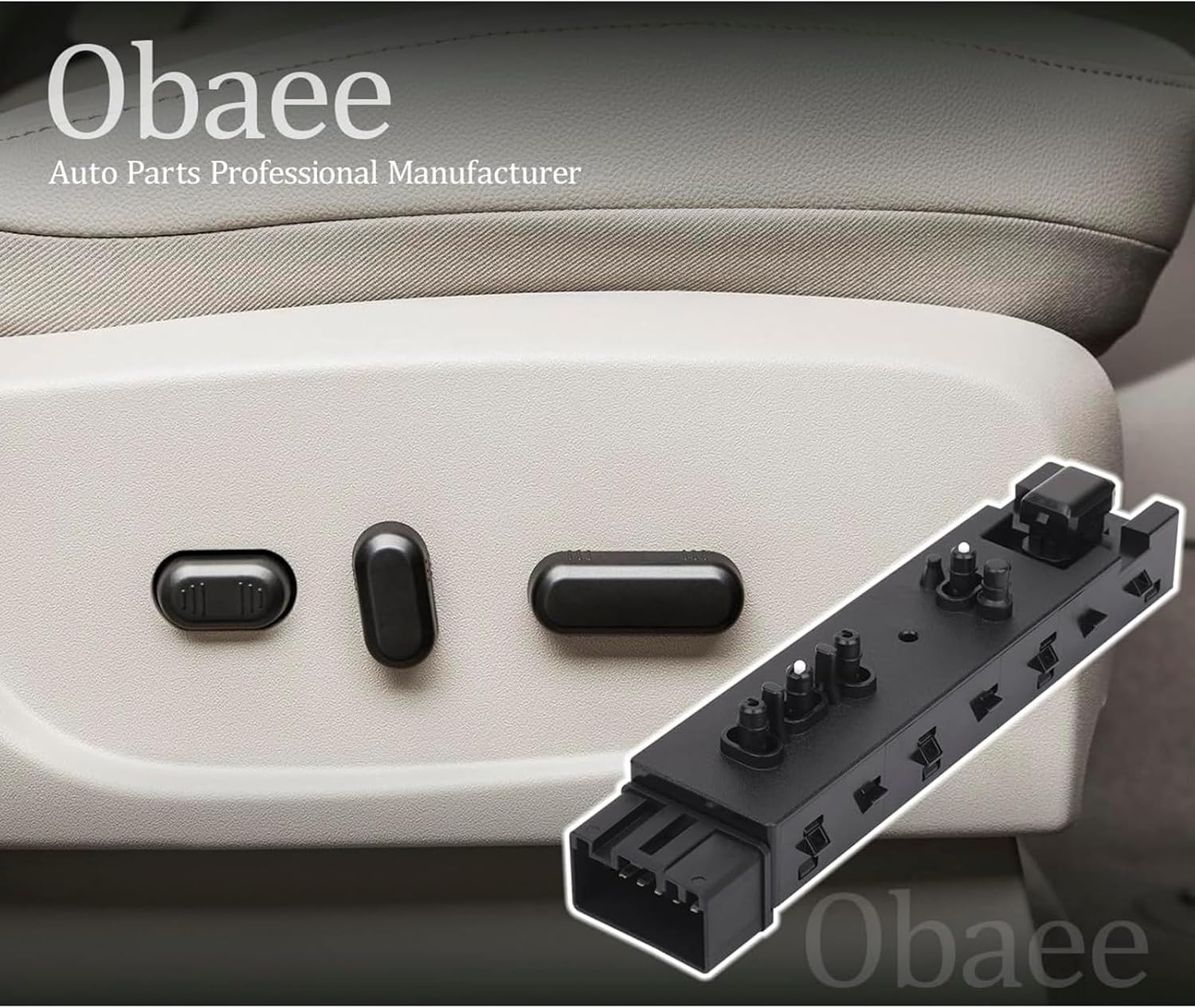 Obaee Front Left Driver Side Power Seat Switch Compatible with Ford Explorer Exp