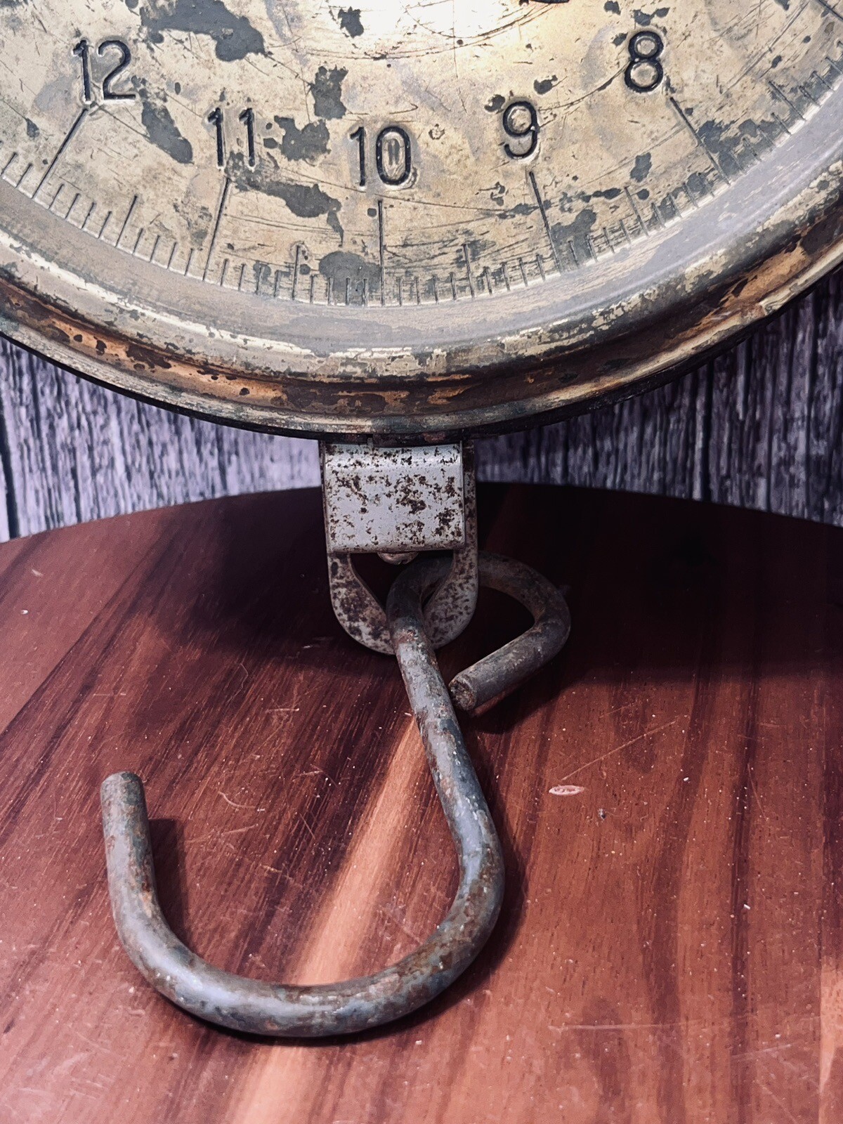 CHATILLON Antique/VTG Metal Hanging MILK SCALE 40 Lbs. X 1/10 Lbs. Free Shipping