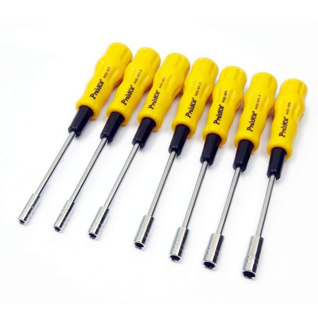 Pro’sKit 1PK 9402 Hex Nut Driver Steel Yellow Standard Functional Pro Skit