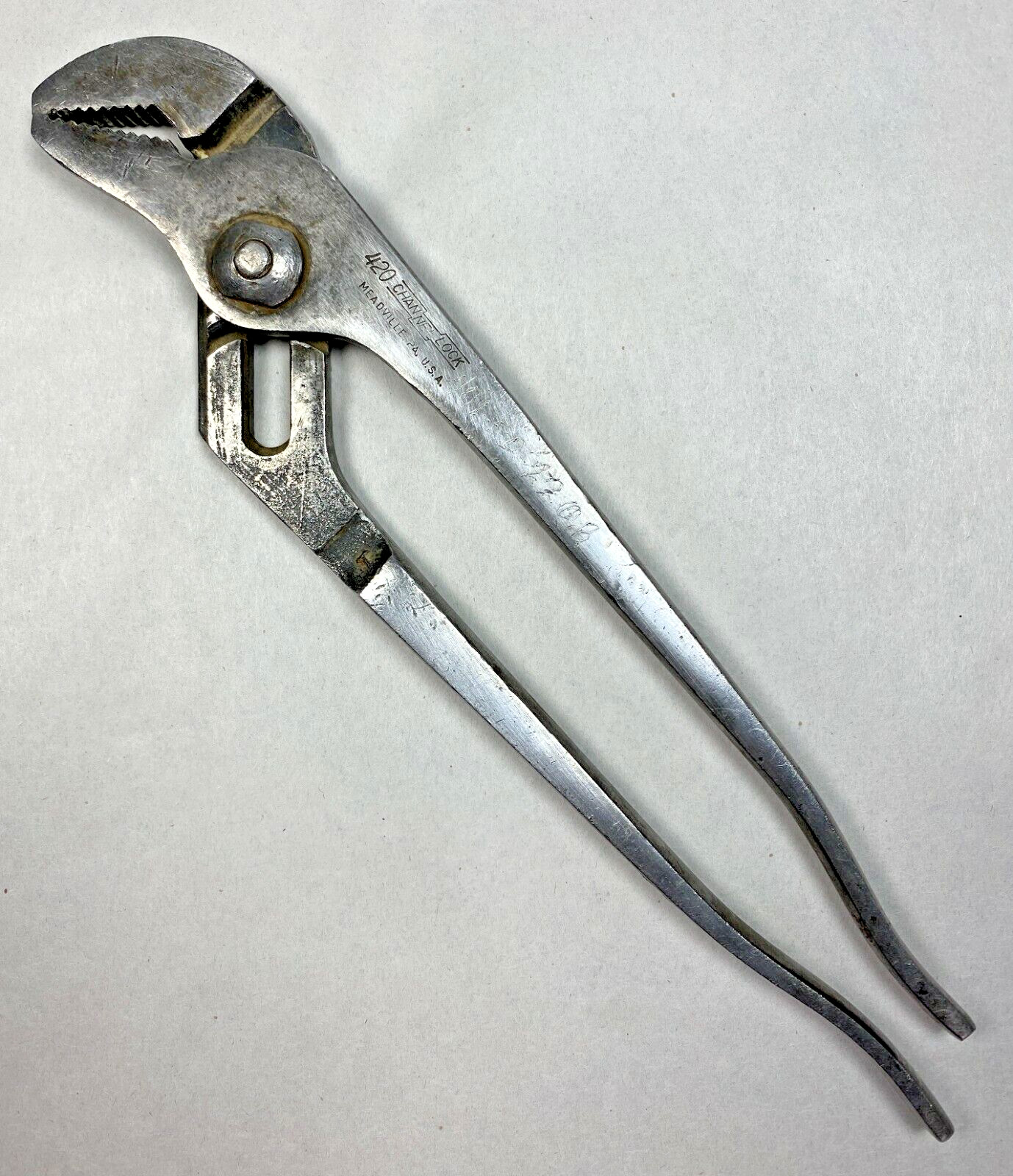 Vintage Channellock 420 Tongue-and-Groove Pliers Meadville, PA USA Tool