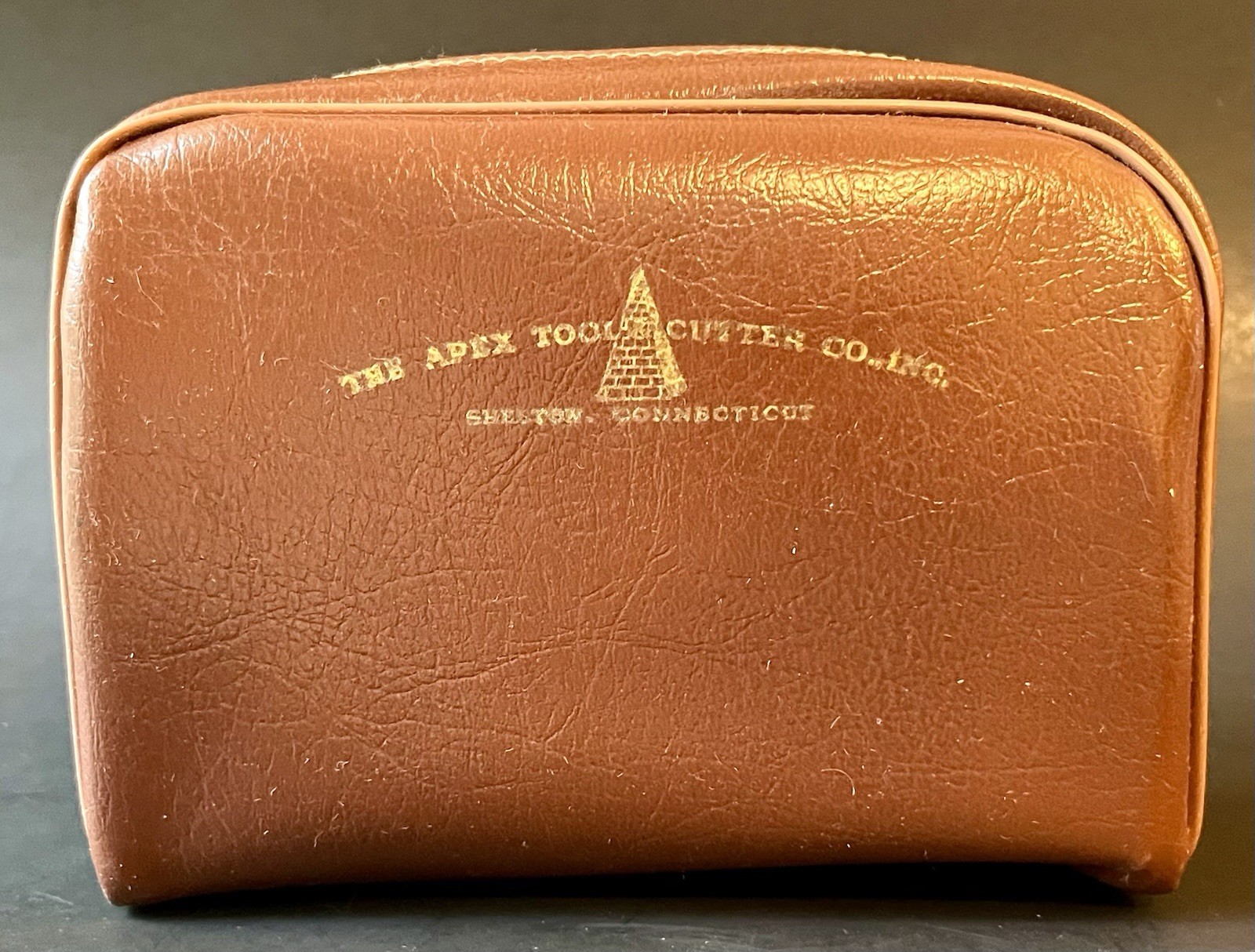 Vintage Apex Tool Cutler Co Shelton CT Vinyl Zipper Case First Aid Toiletries