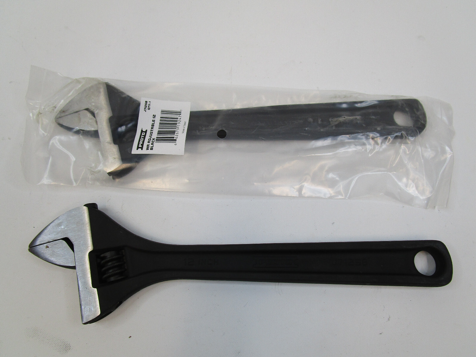 2 New PROTO J712SB Adjustable Wrenches Black Alloy Steel 12″