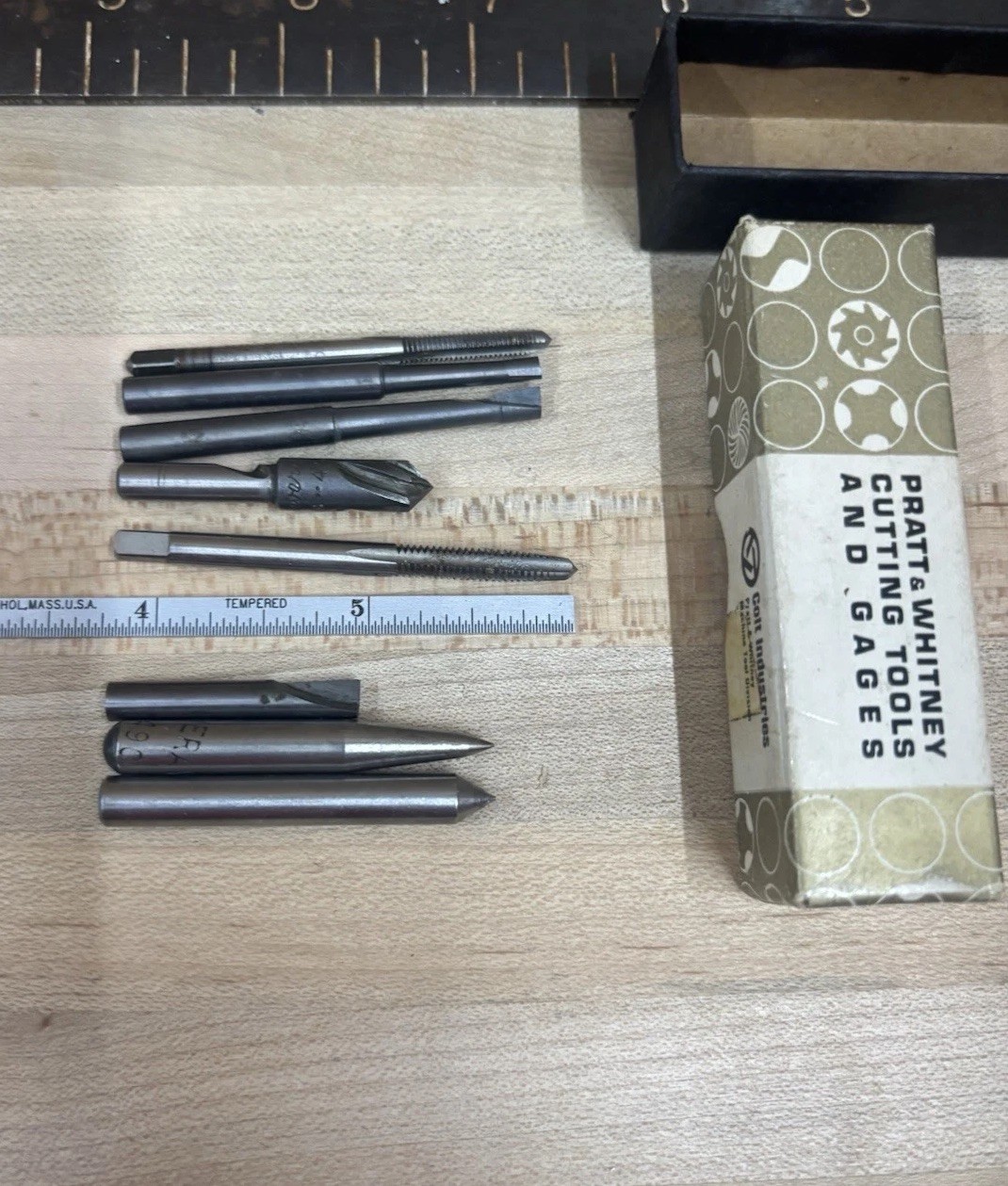 Assorted Vintage Pratt And Whitney, Severance, Card HS, Cutting Tools Lot Of 8 ￼
