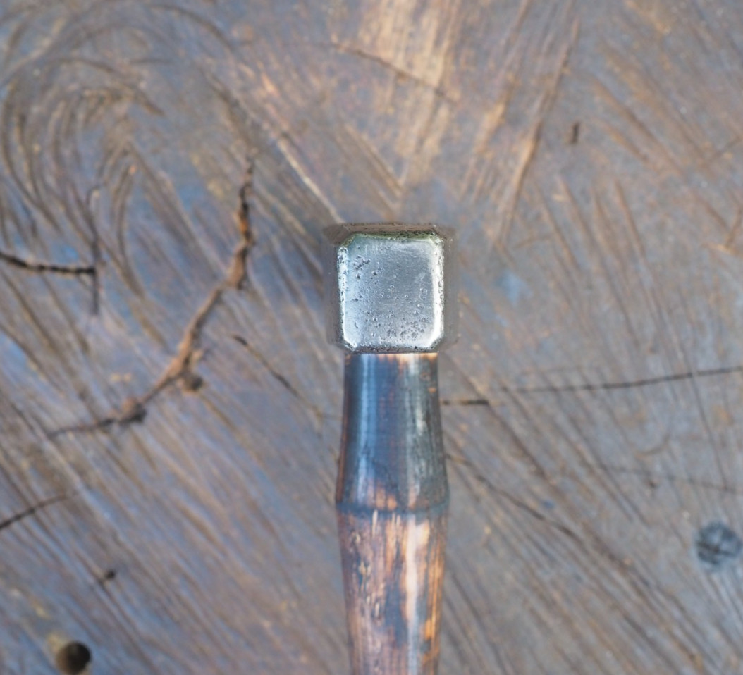 ODD 2.7LB SQUARE FACE “BOILER MAKER” RIVET PEIN HAMMER BLACKSMITH ANVIL VINTAGE