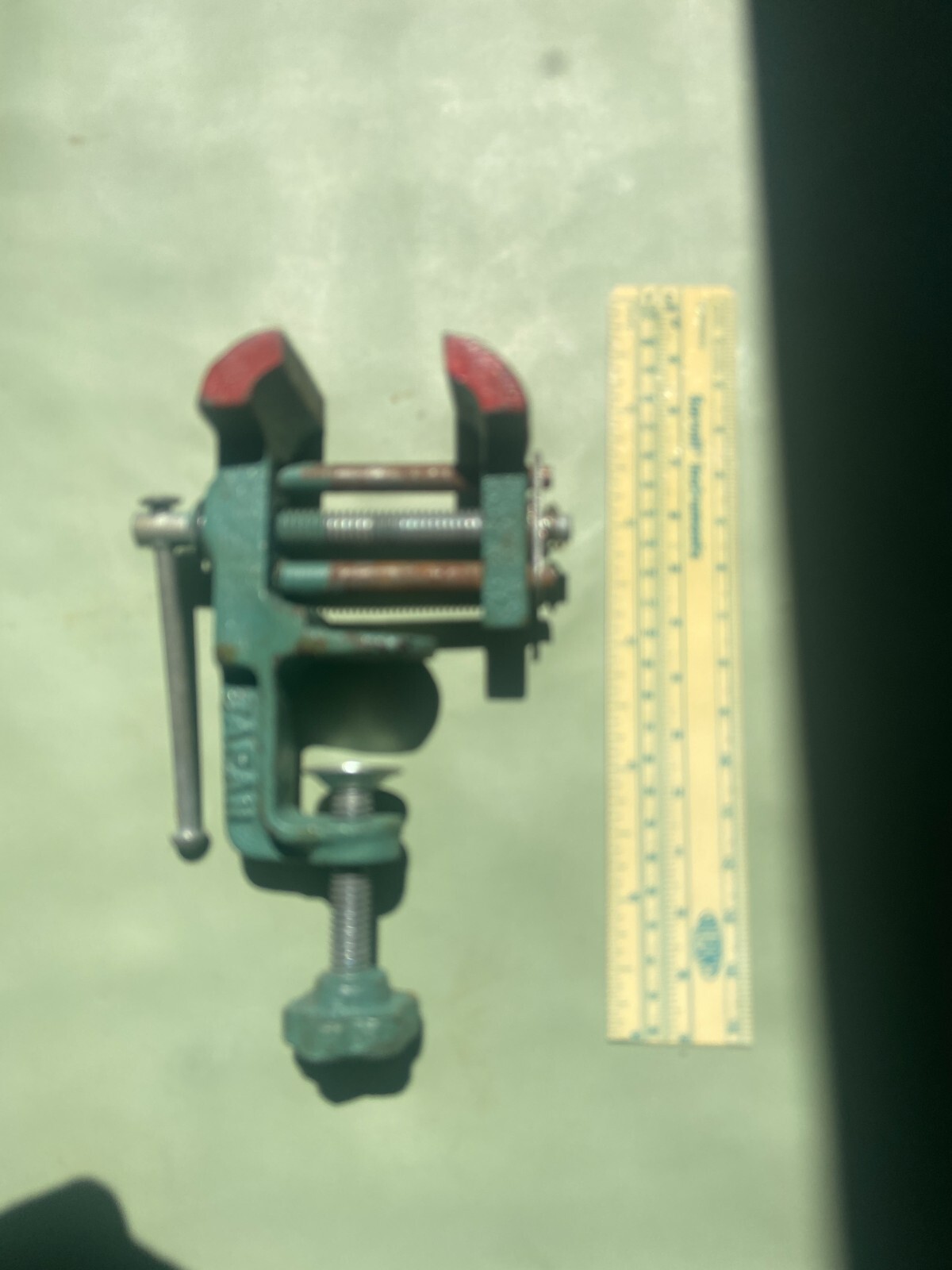 Vintage Small Clamp On Table Bench Vise Gunsmith Jewelers JAPAN Crafting Hobbies