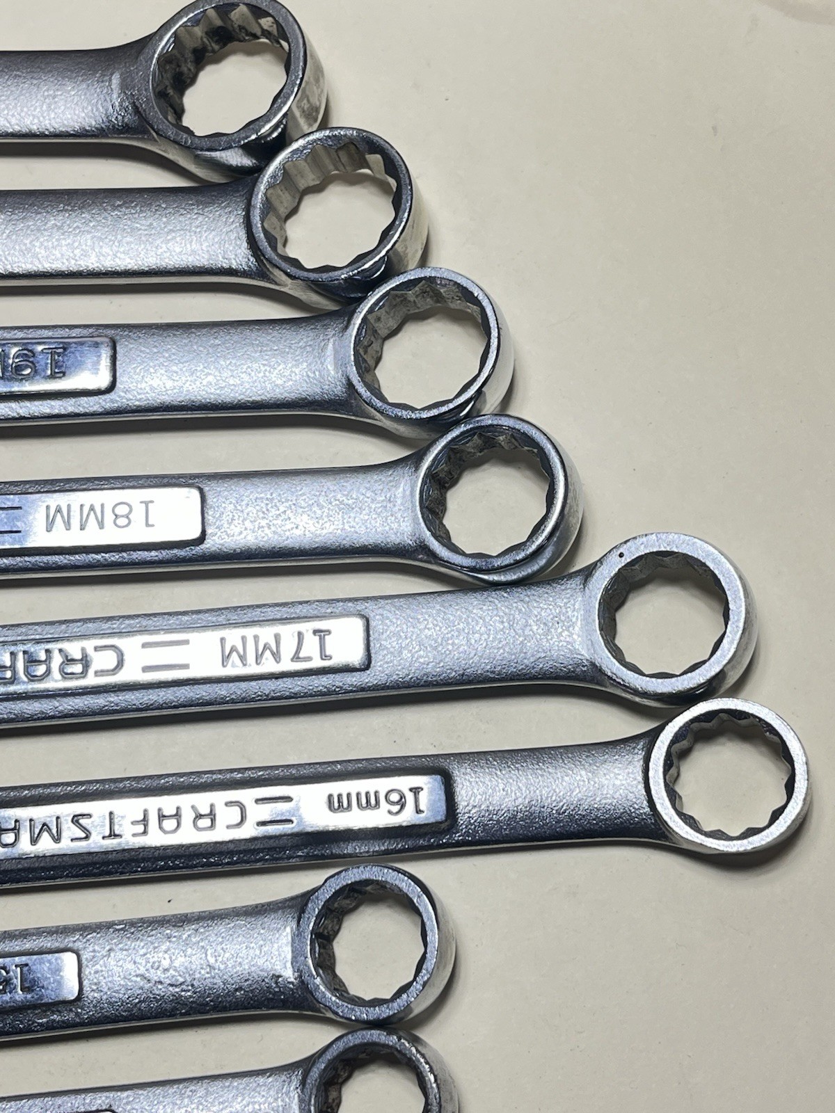 14 Pce. Craftsman Metric Combination Wrench Set 8-21mm Used VV SERIES