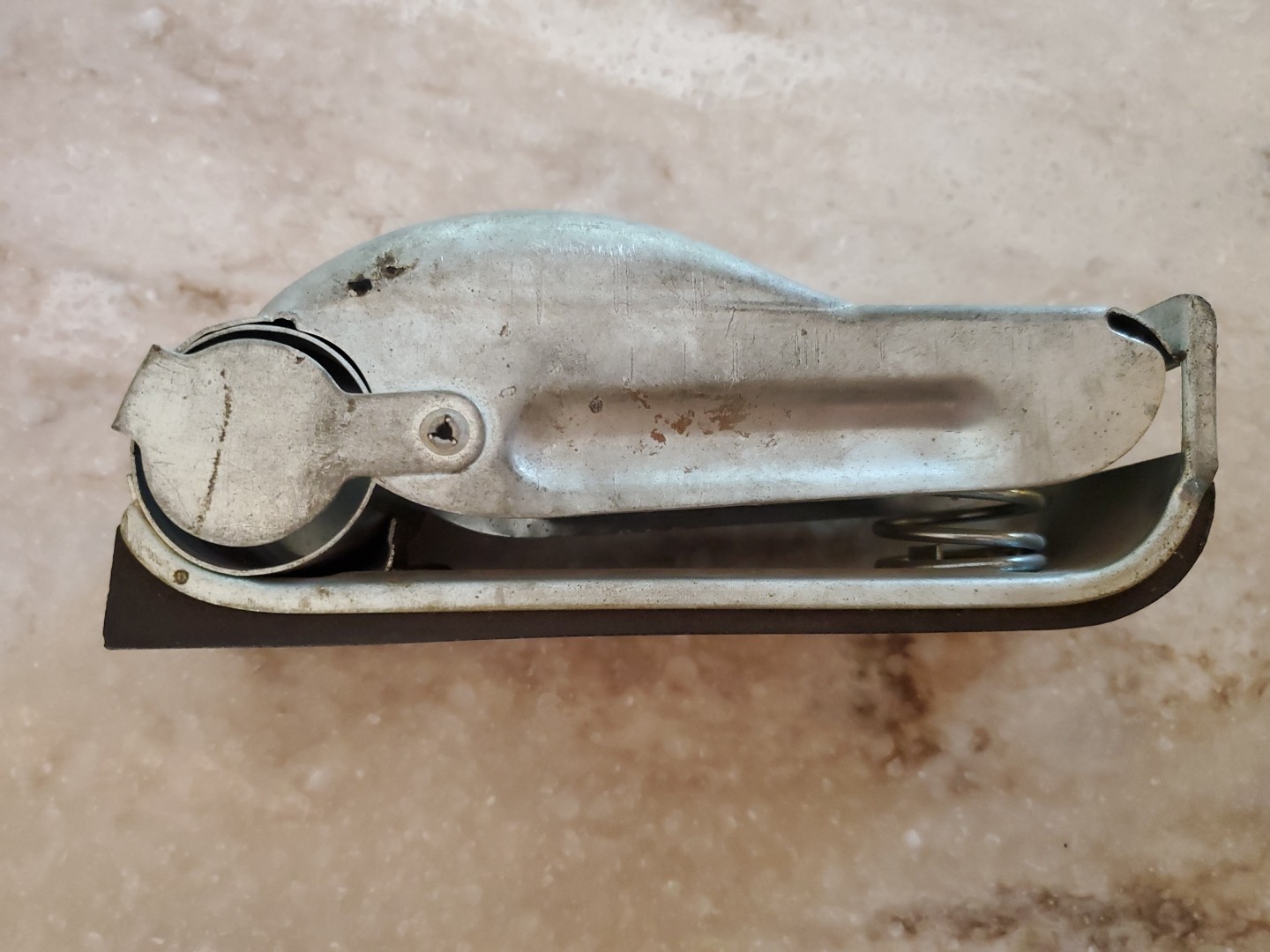 Vintage 1940s Metal Super Hand Sander By G & S Co. Genoa City WI Metal Race Car