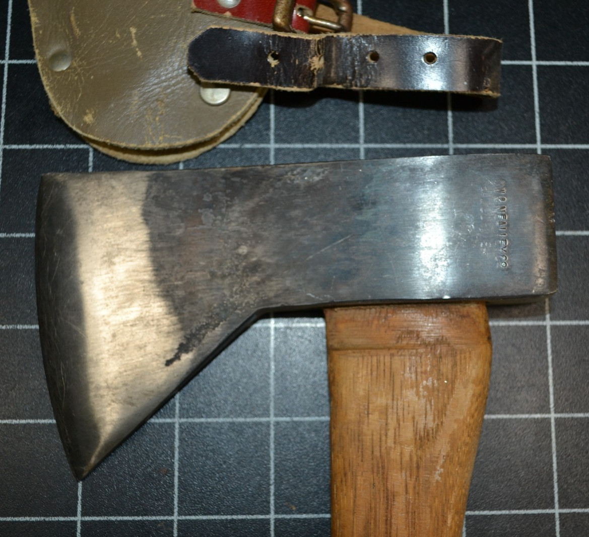 SNOW & NEALLY – BANGOR, ME – HUDSON BAY CAMP AXE – ALL ORIGINAL WITH SHEATH