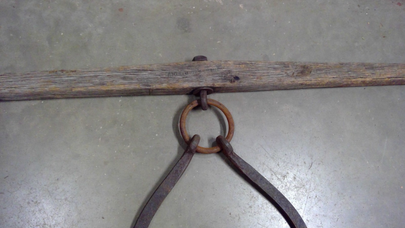 Vintage Antique 2 Man Pole Log Carrier Mill Logging Ice Railroad Tongs Tool