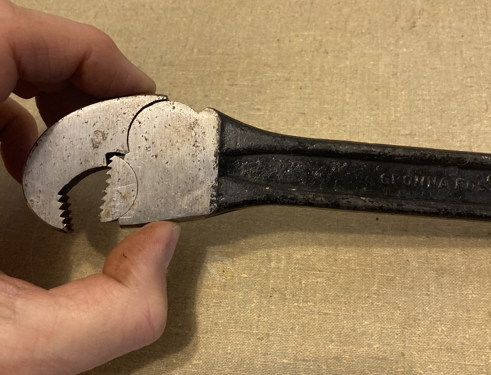 Vintage Cromna Adjustable Wrench 3/8 – 3/4” Made in Sweden