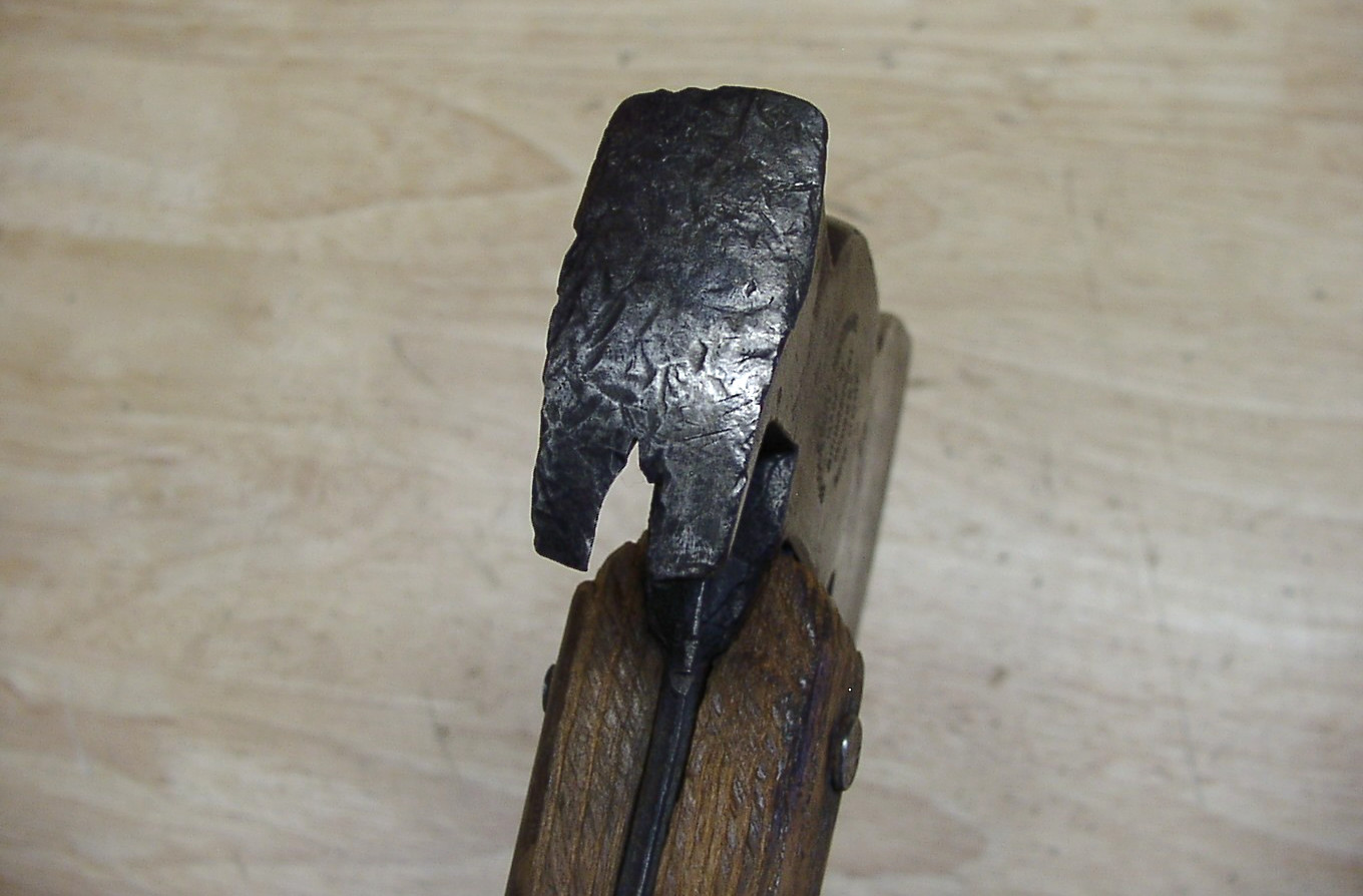 Antique Bridgeport Hdwre Mfg Co. Claw Hatchet,1lb. 9.6 oz. With MODIFIED Handle!