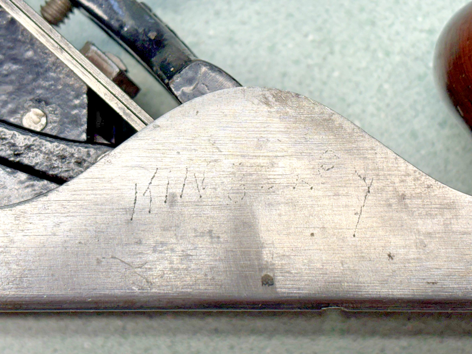 Vintage Stanley No. 104 “Liberty Bell” Bench Plane Steel Bottom NICE correct