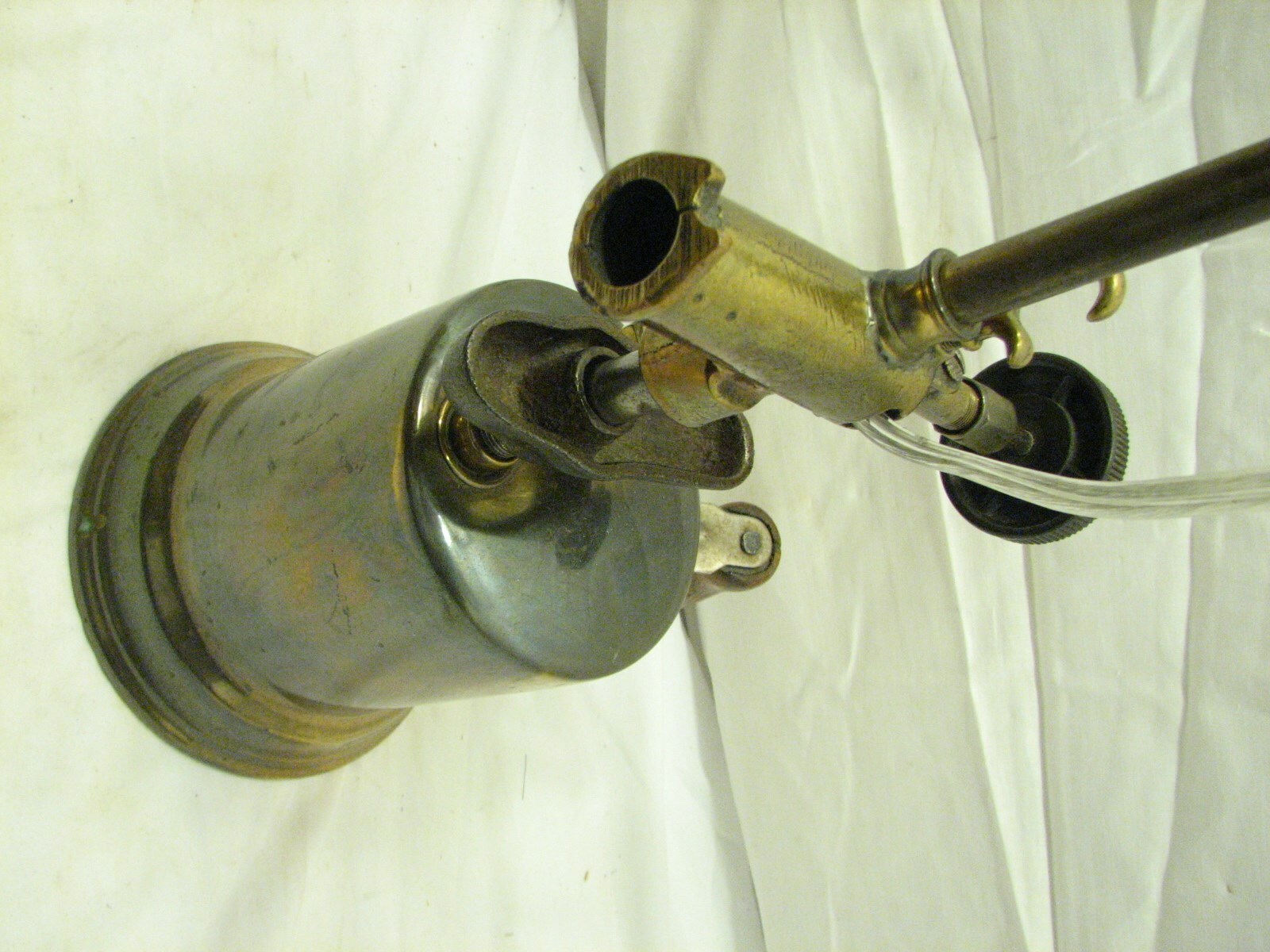 Vintage Otto Bernz Gas Blow Torch Table Lamp Light Tool Man Cave Decor