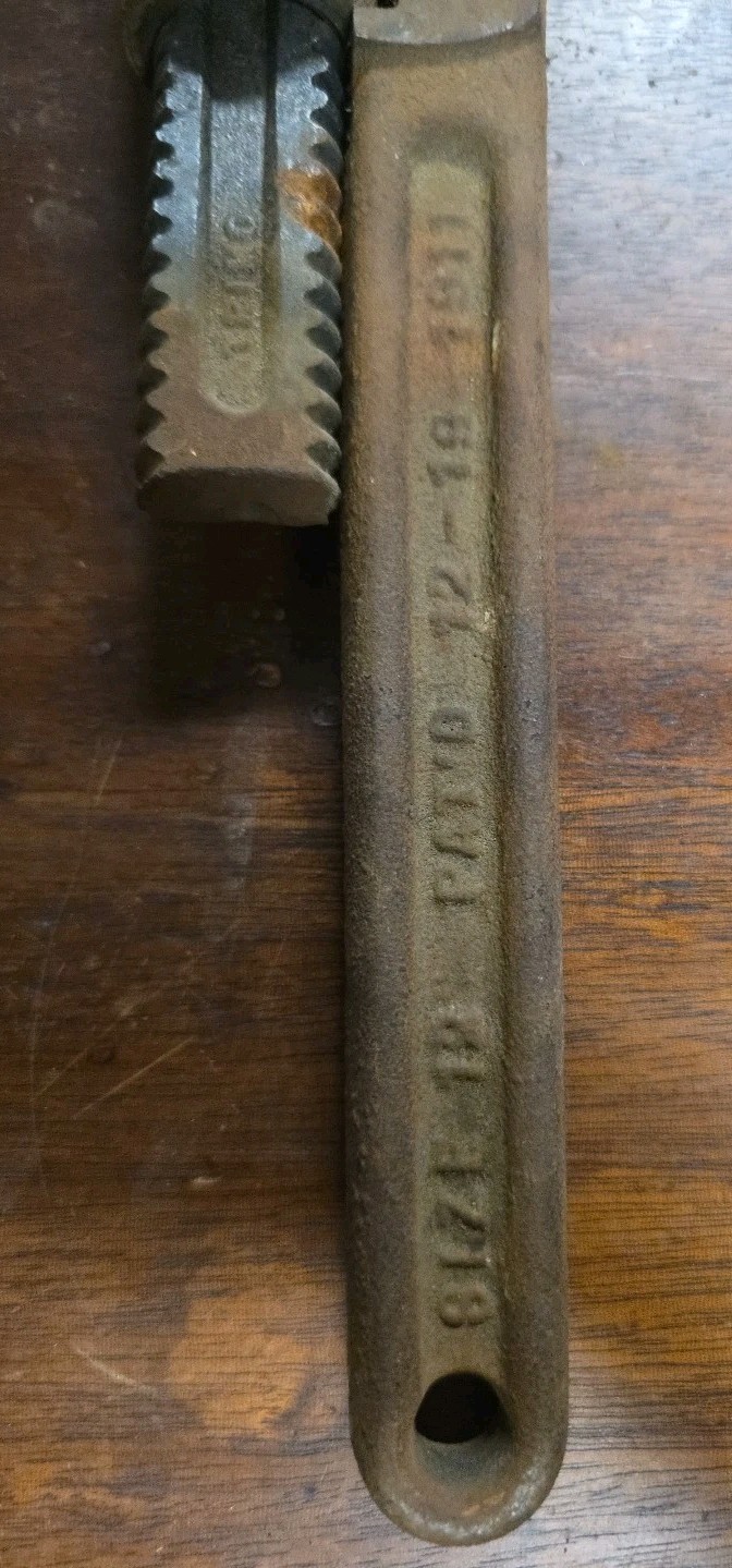 Vintage Trimont Mfg Co. 12″ Adjustable Pipe Wrench – Trimo Spud Monkey Wrench