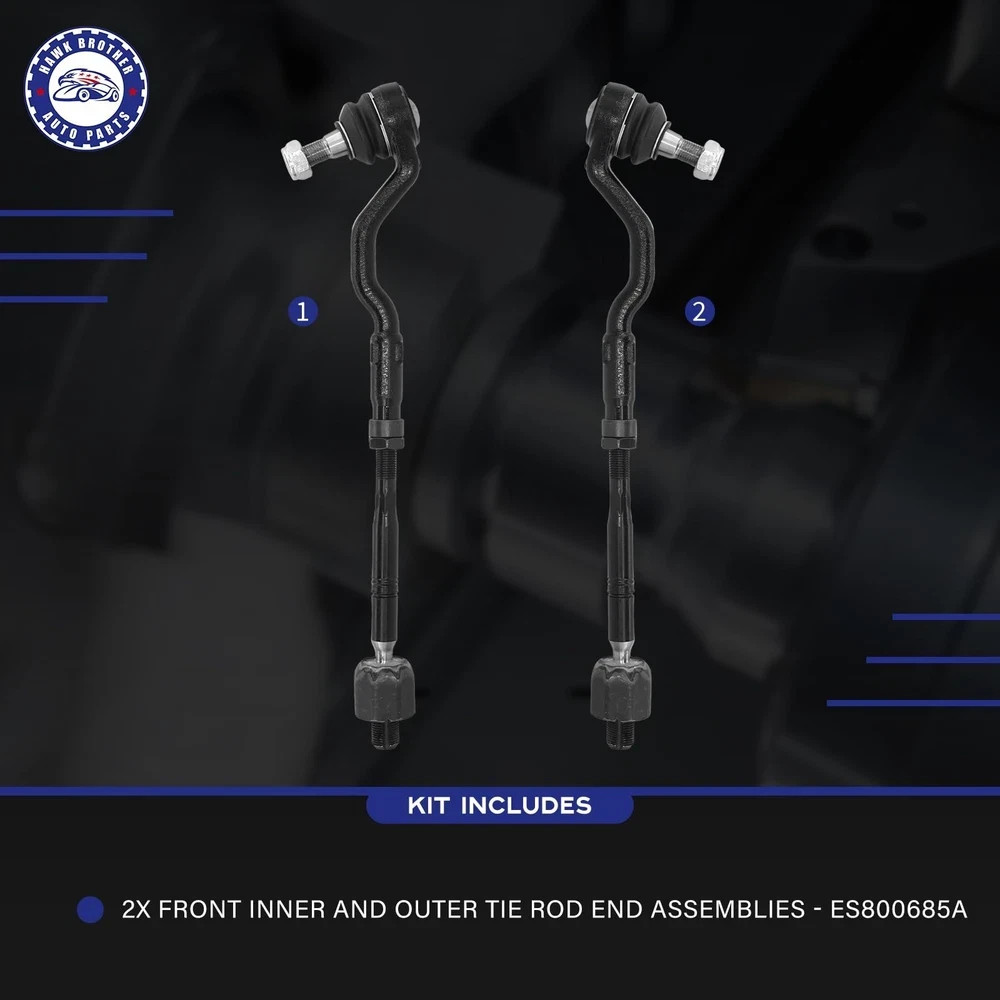 4Pcs Front Steering Tie Rod End Assembly Kit Fit For 2007-2013 BMW X5, 2008-2…