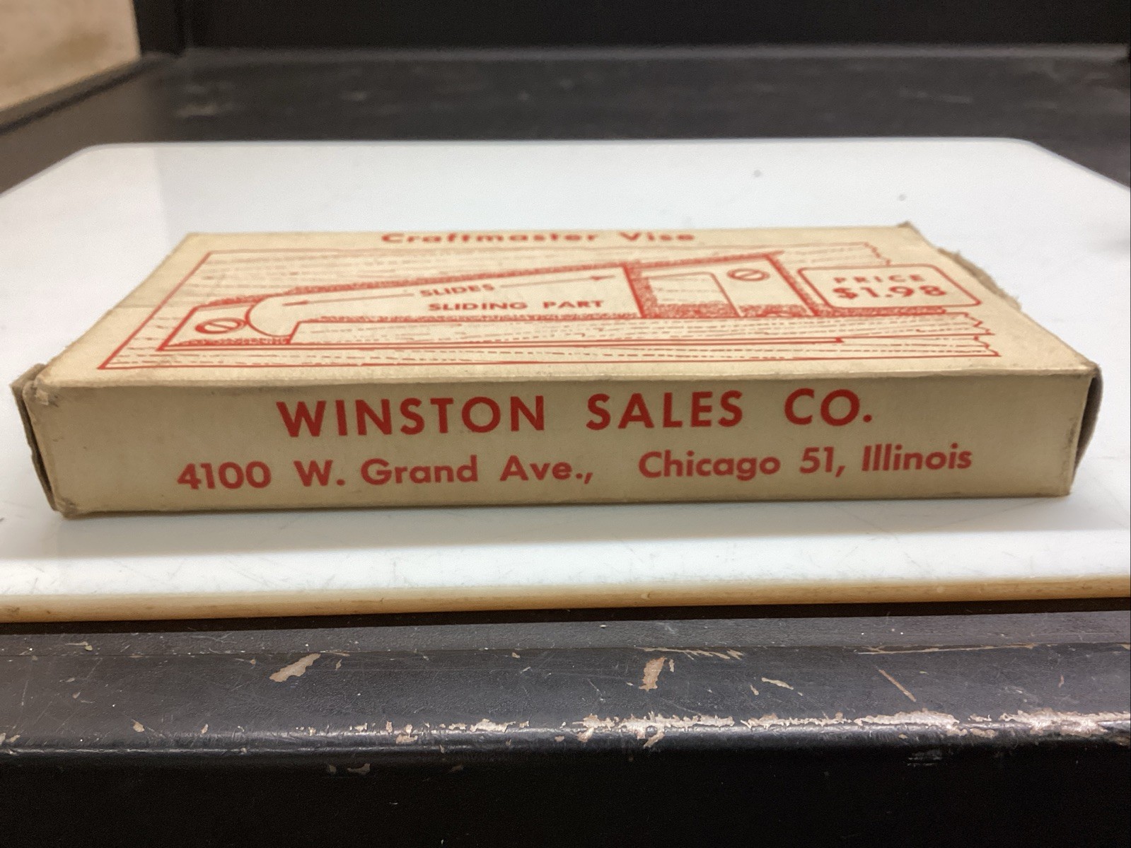 Vintage Winston Sales Co. Craftmaster Vise With Original Box.