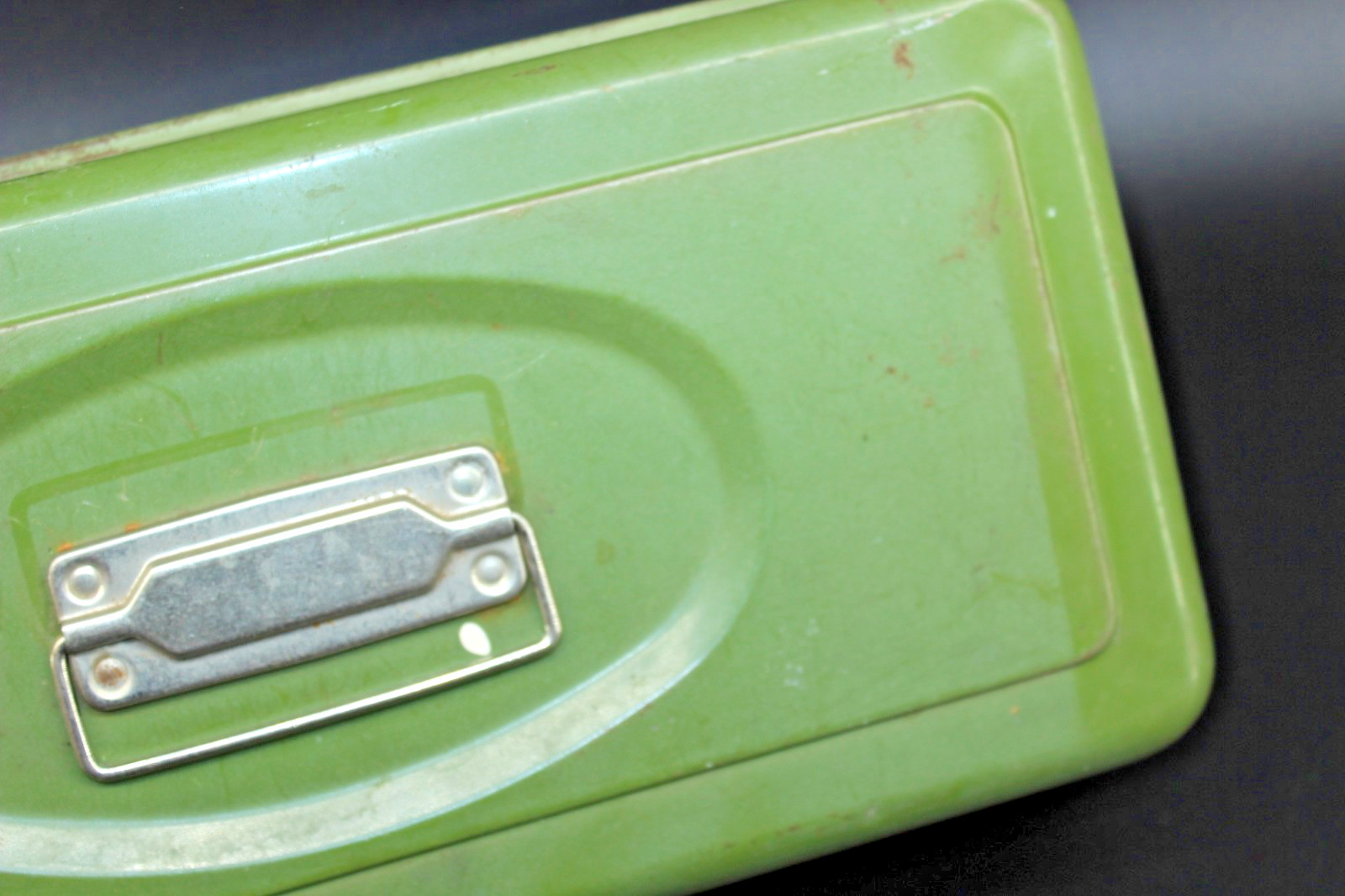 Avocado Green UNION Utility Box for Crafts / Tackle / Tools USA – 14″ x 7″ x 5″