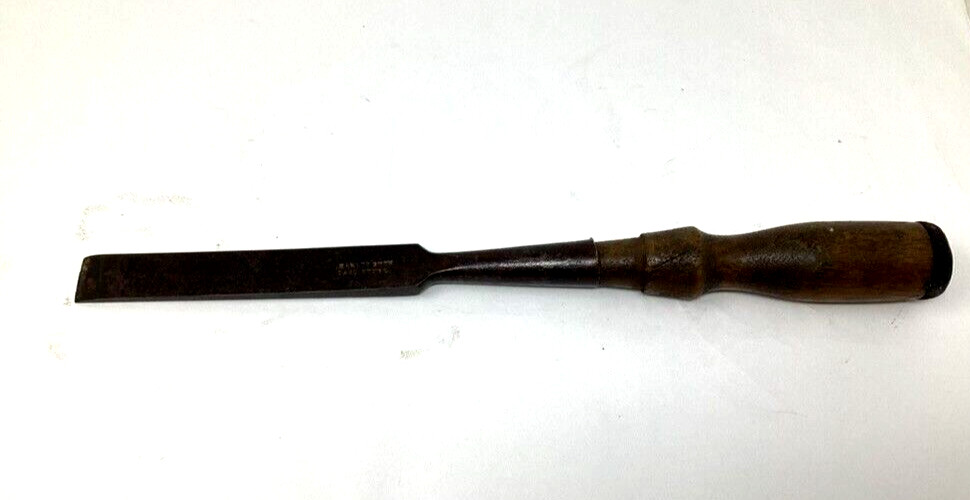 Vintage Charles Buck Socket Chisel Square Edge Cast Steel Woodworking Carving