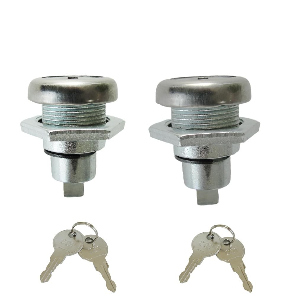 2 Pack Tool Box Locks with Keys – Replacement for Flush Mounted T Handle…