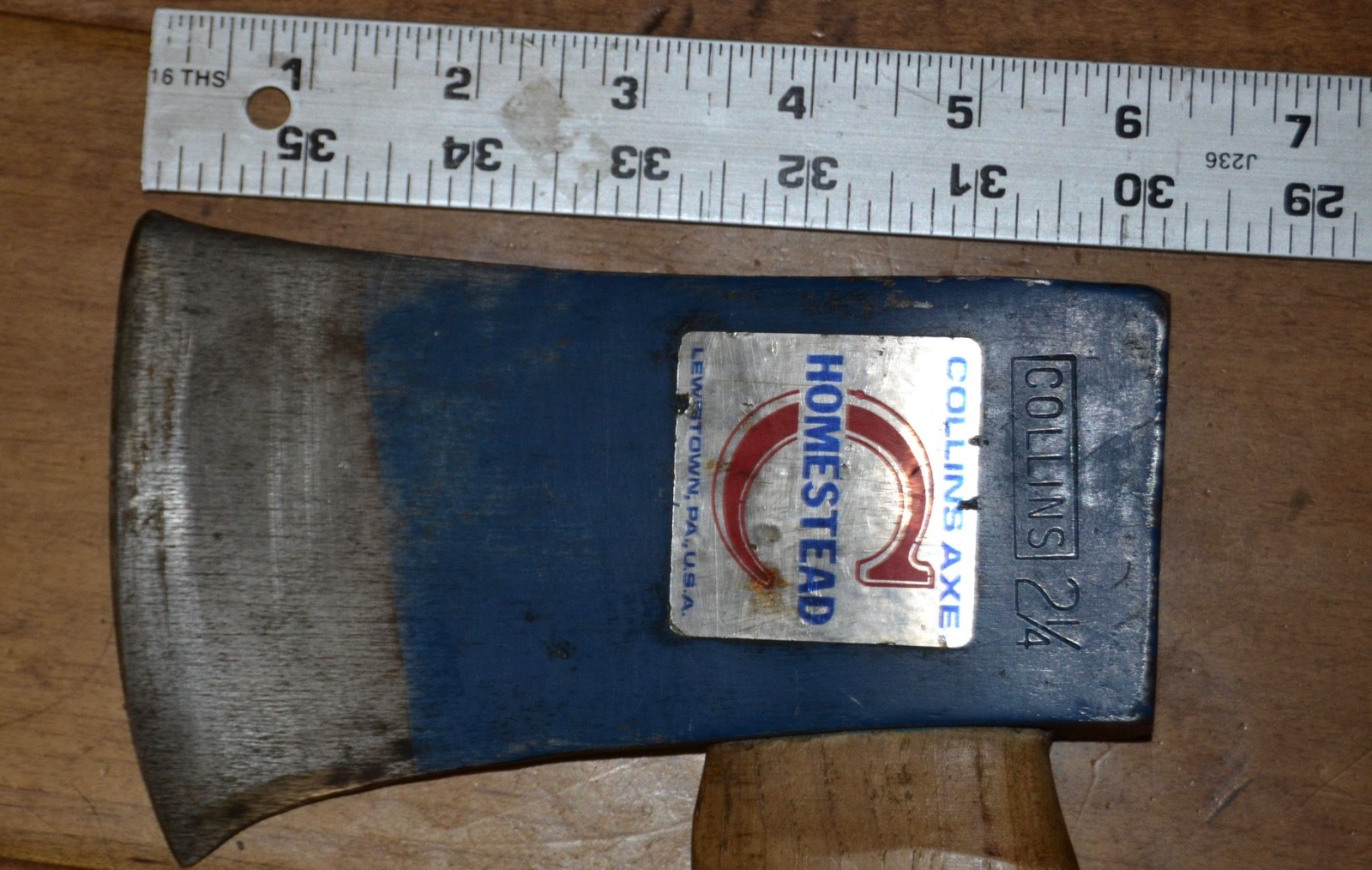 Small Vintage Collins boys Camp Axe Original Paint and Handle 2lbs 14oz 2 1/4