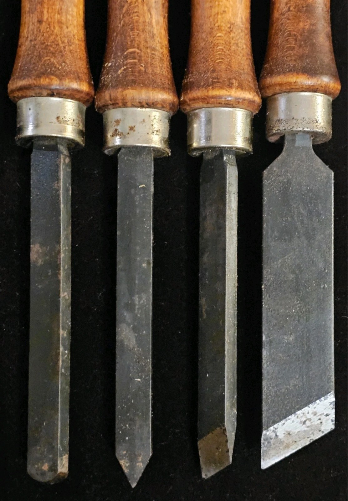 Set of 8 Vintage Craftsman High Speed Steel Wood Turning Chisels 14-15″ & Case