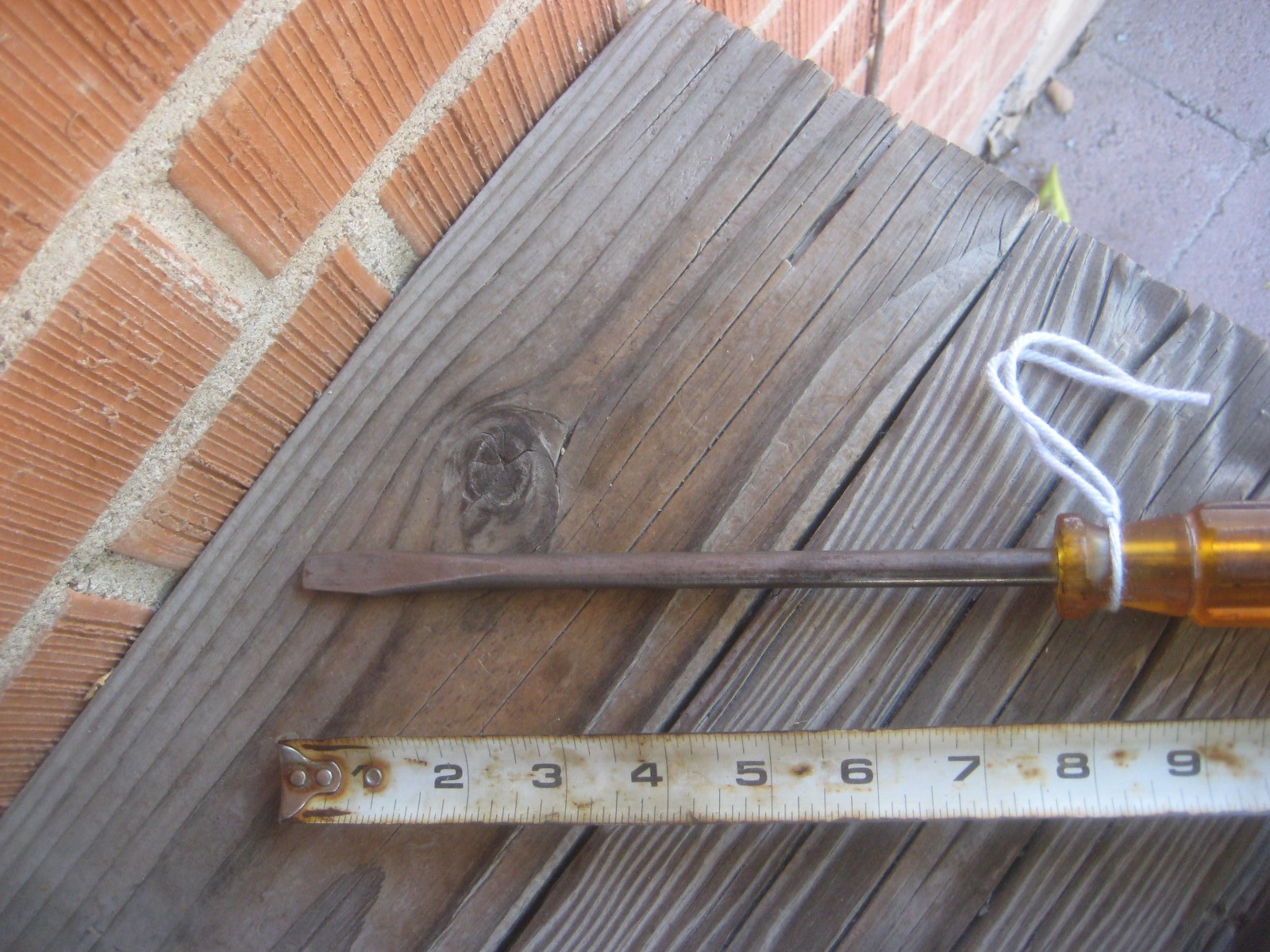 1960s Vintage 3/8″ Tip x 8″ Steel SNAP ON – PAR V * Slotted Screwdriver RG8 USA