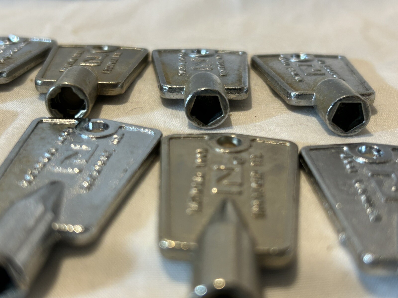 Lot Of Vintage Freezer Key National Lock Rockford Pentagon & Star RARE