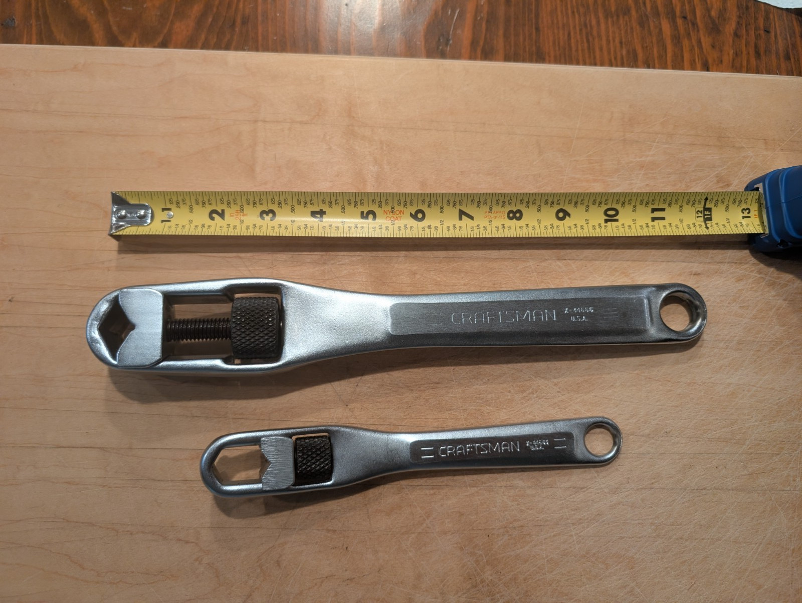 Vintage Craftsman X44666/ X44663 12″/8″Adjustable Pocket Socket Wrenches