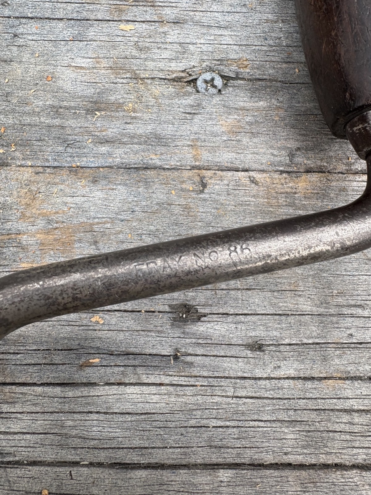 Vintage John Fray no. 86 Bit Brace Hand Drill,Old Carpenter Tool