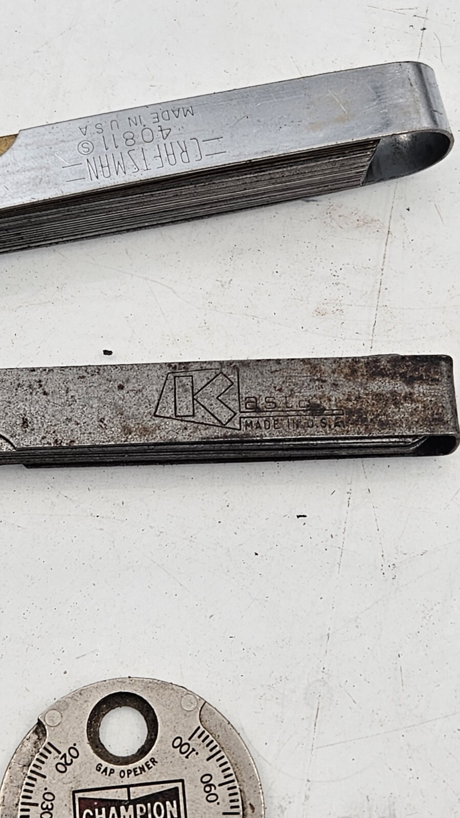 Craftsman 36 Blade + Kaster Gap Tool Retro + CHAMPION SPARK PLUG TAPER GAP…