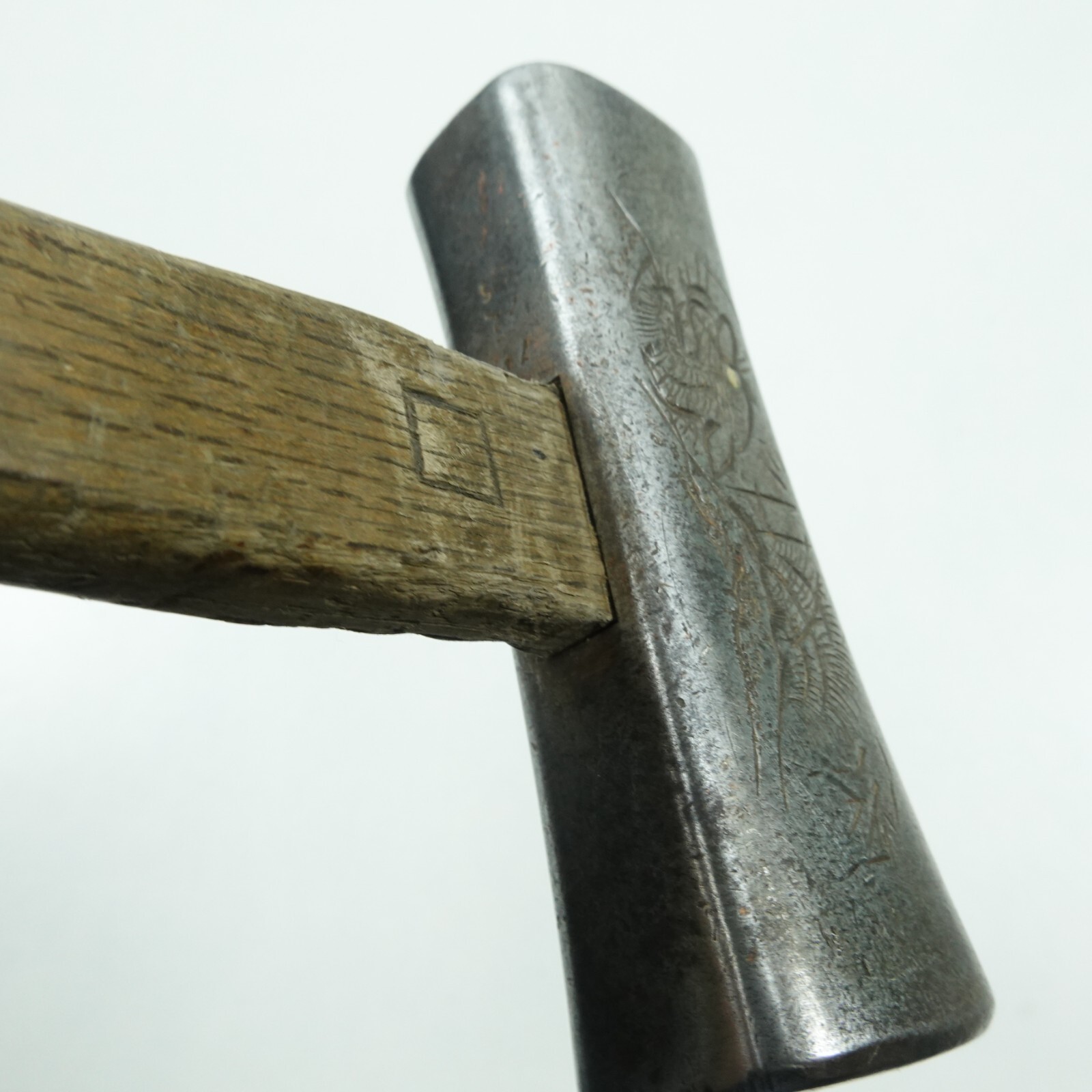 Japanese Tiger Dragon 375g Genno Hammer Wood Working Tool Japan #K552