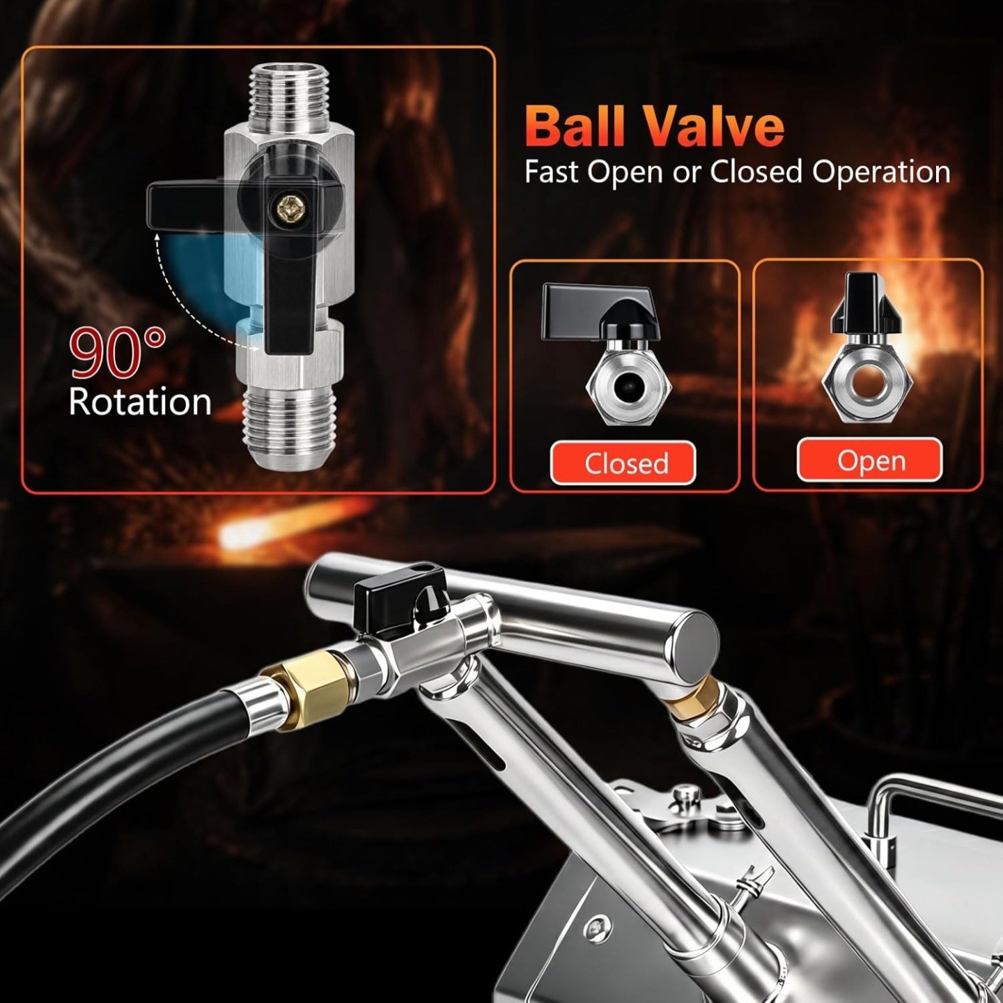 ​🔥 Professional 2-Burner Propane Forge Kit with Double Doors 🔥