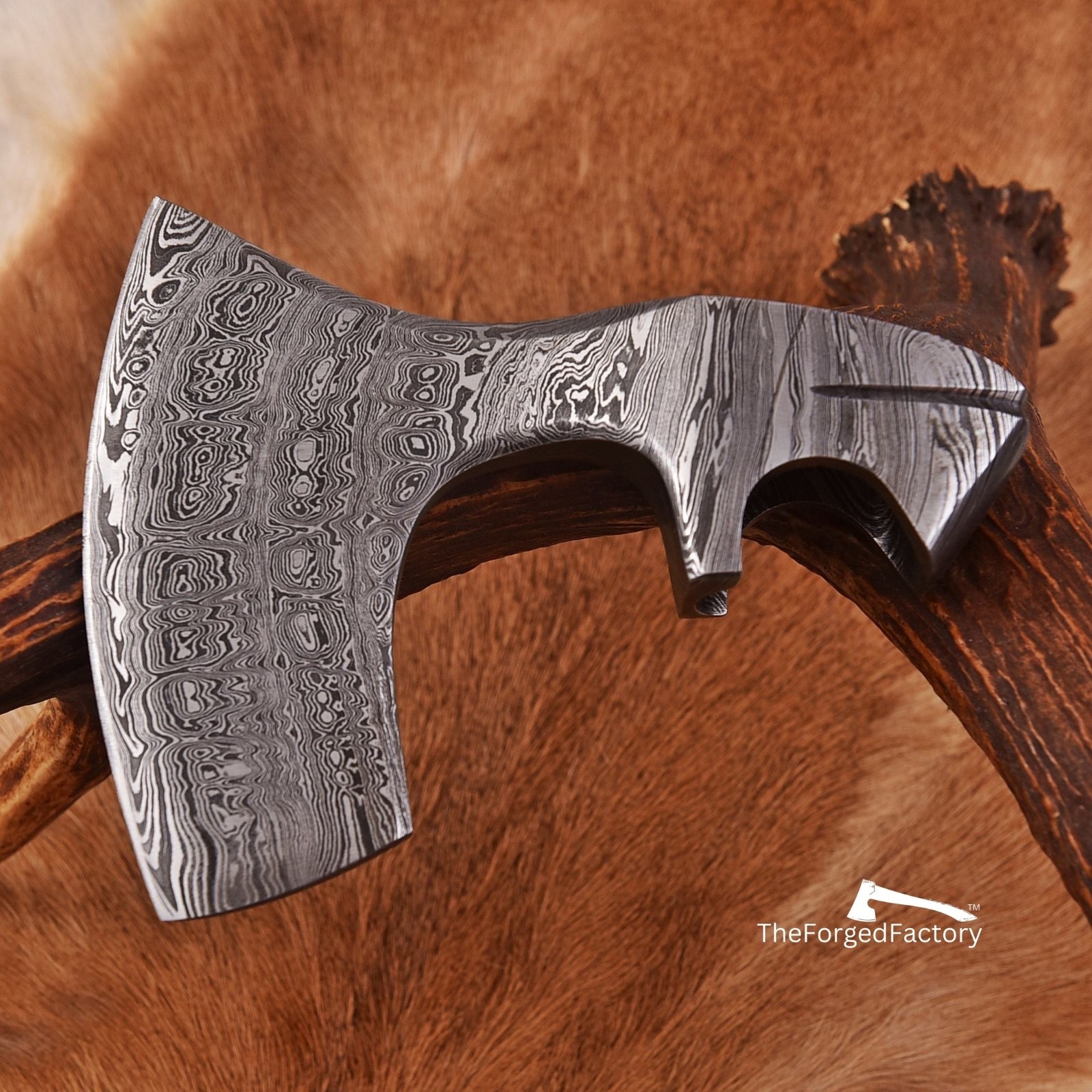 Viking Axe Head, Handmade Axe Blade, Bearded Axe Head, Damascus Steel Axe Head.