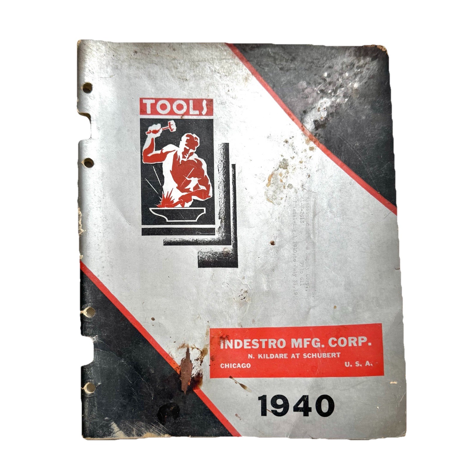 Vtg 1940 Indestro Tools Catalog Chicago Illinois Ephemera-Pre WWI-Tool Collector