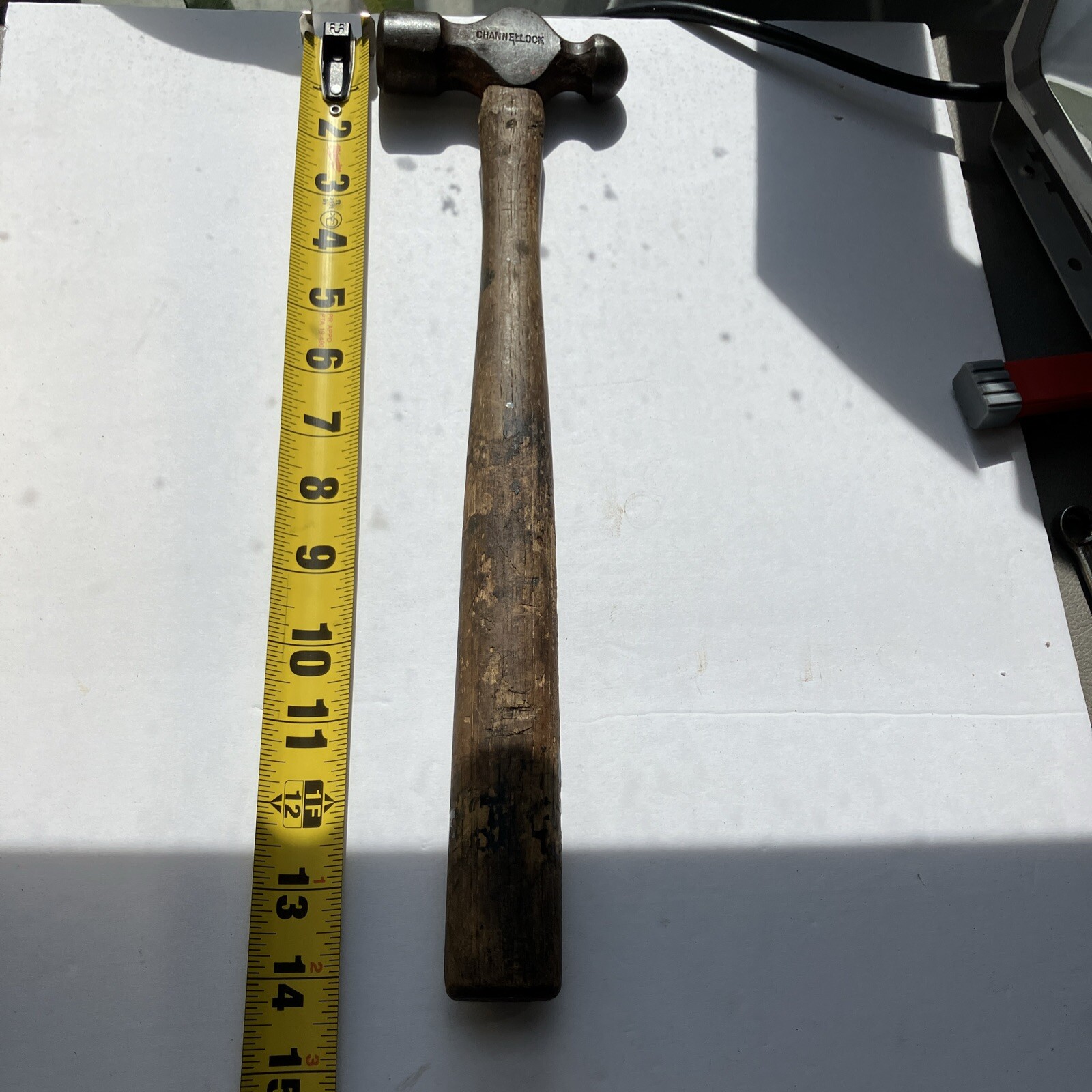 Channellock Ball Peen Hammer 12oz 14″ Handle USA Made