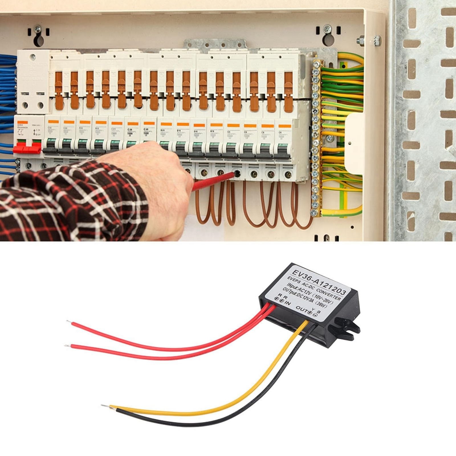 Watris Veiyi Step Down Voltage Convertor, AC 10-28V to DC12V±0.25V Converte