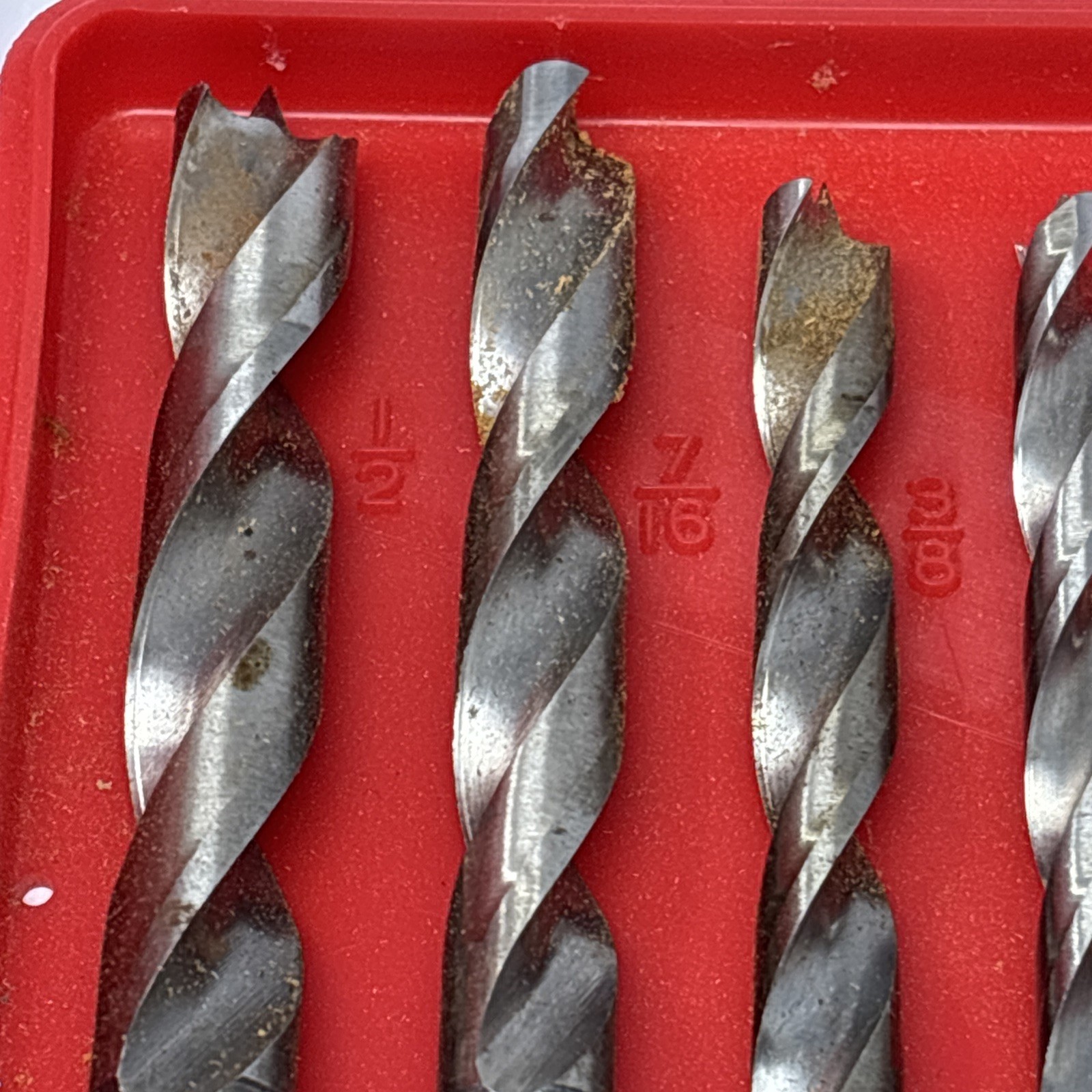 Sears Craftsman High Speed Steel Drill Bit Set Vintage 5 Pc Set
