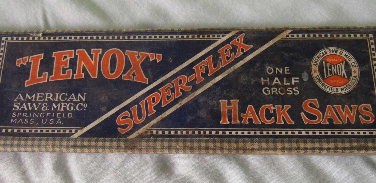 Vintage NOS Lenox “Super-Flex” HACK SAW BLADES in “one half gross” ORIGINAL BOX