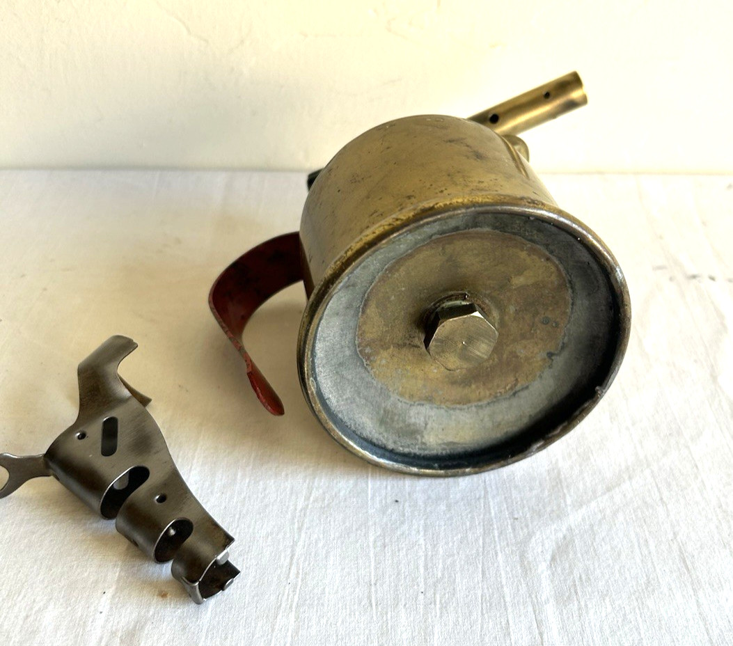 Vtg Turner Brass Works #60 Gasoline 1/2 pint Brass Blowtorch