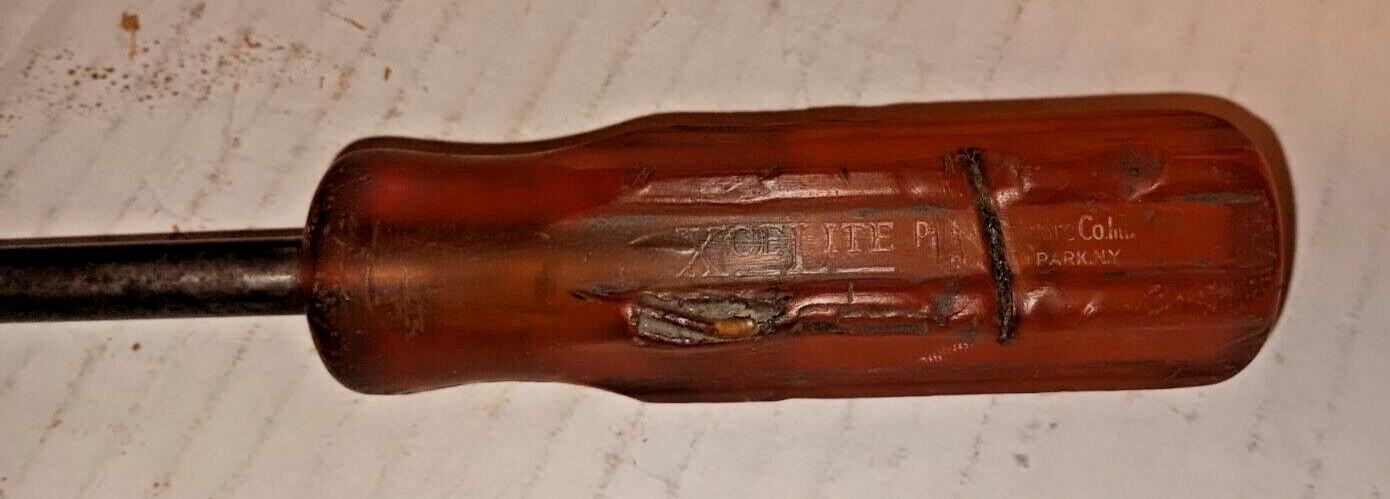 Vintage Rare XceLite G-5166 Clutch Drive 10 inch Screwdriver