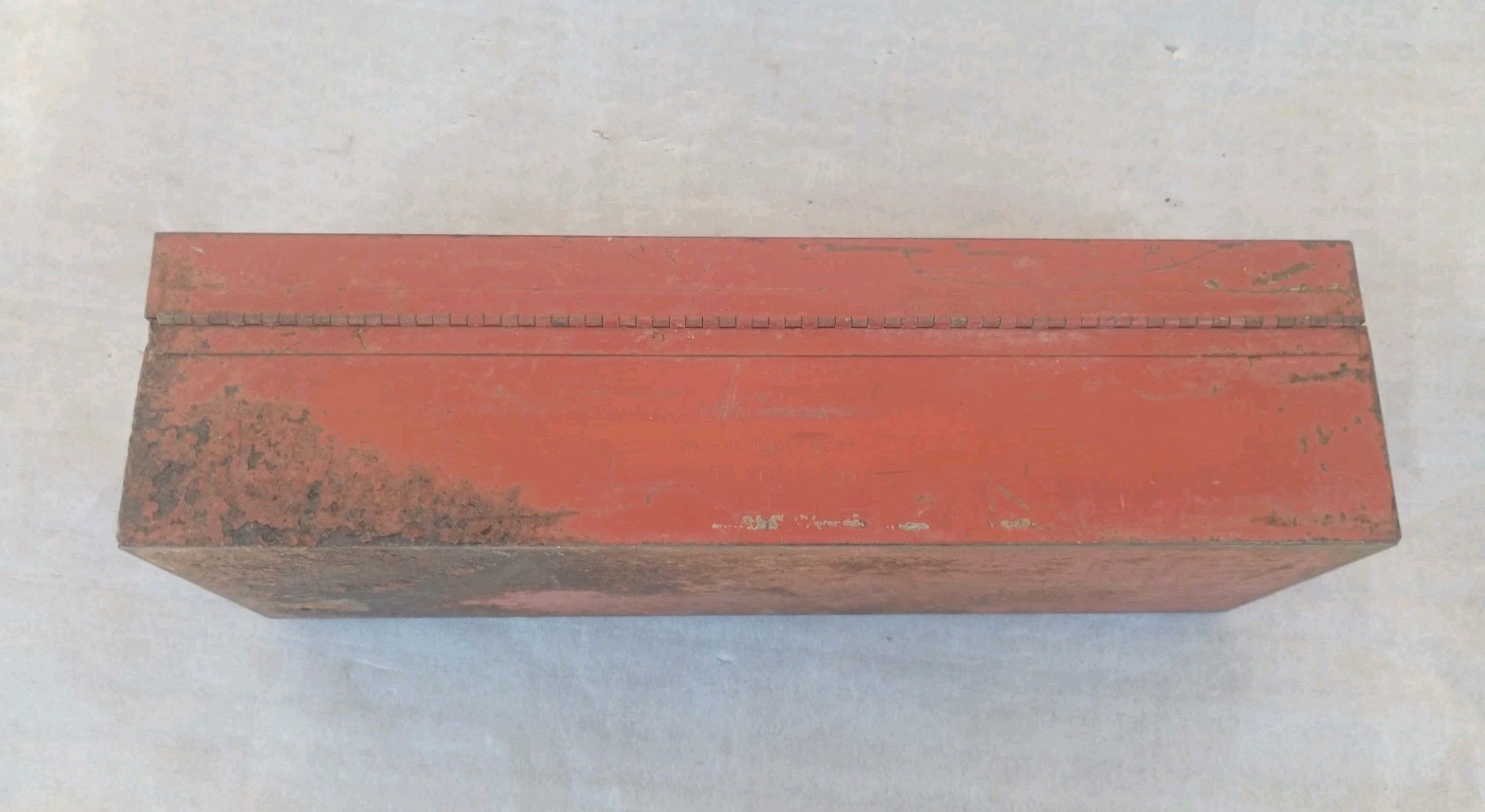 Vintage Snap-On KRA-251A Metal Tool Box 18-1/2” L x 6-3/4” W x 5” T (USA) 1979