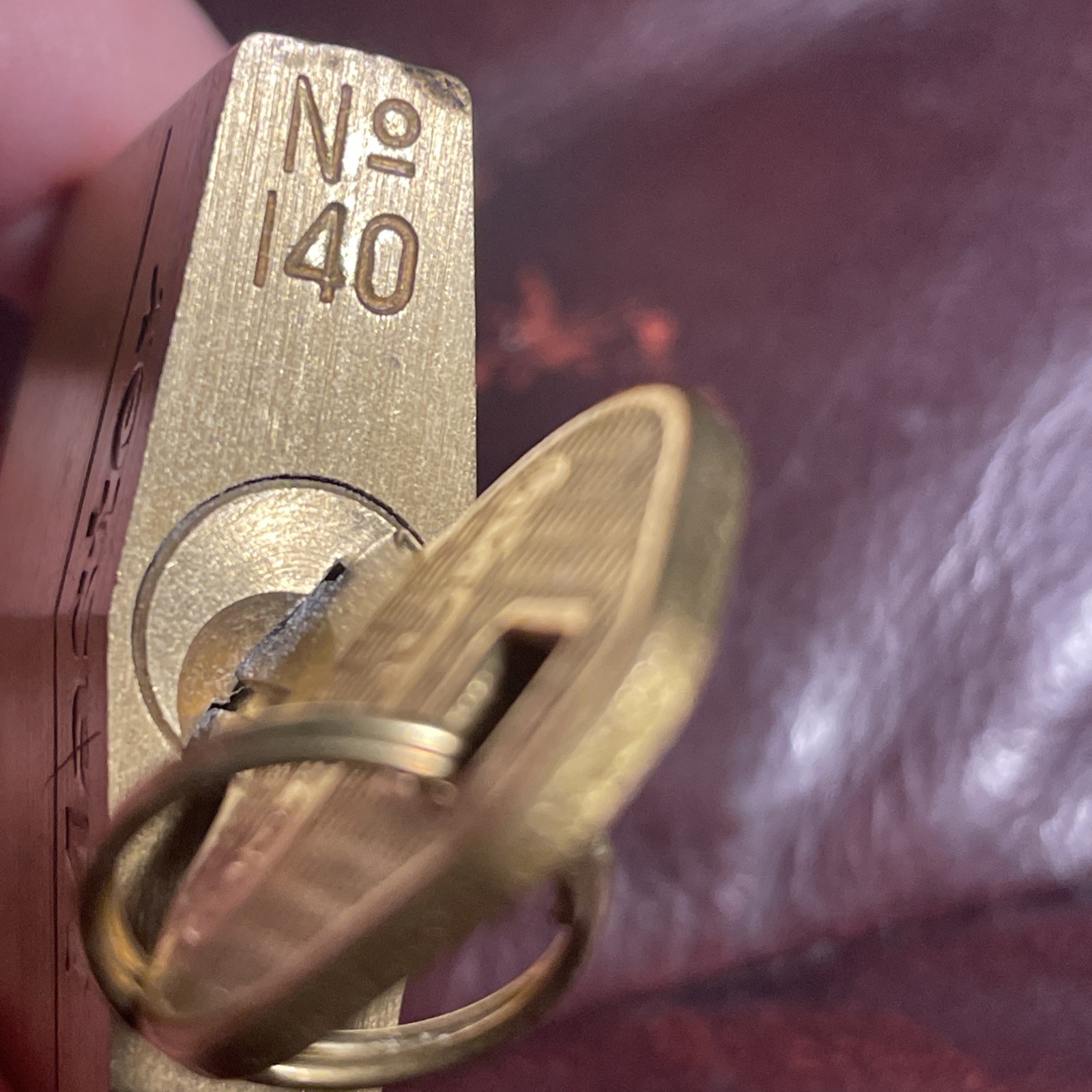Master Lock 140 Brass Security Protection Padlock with Key