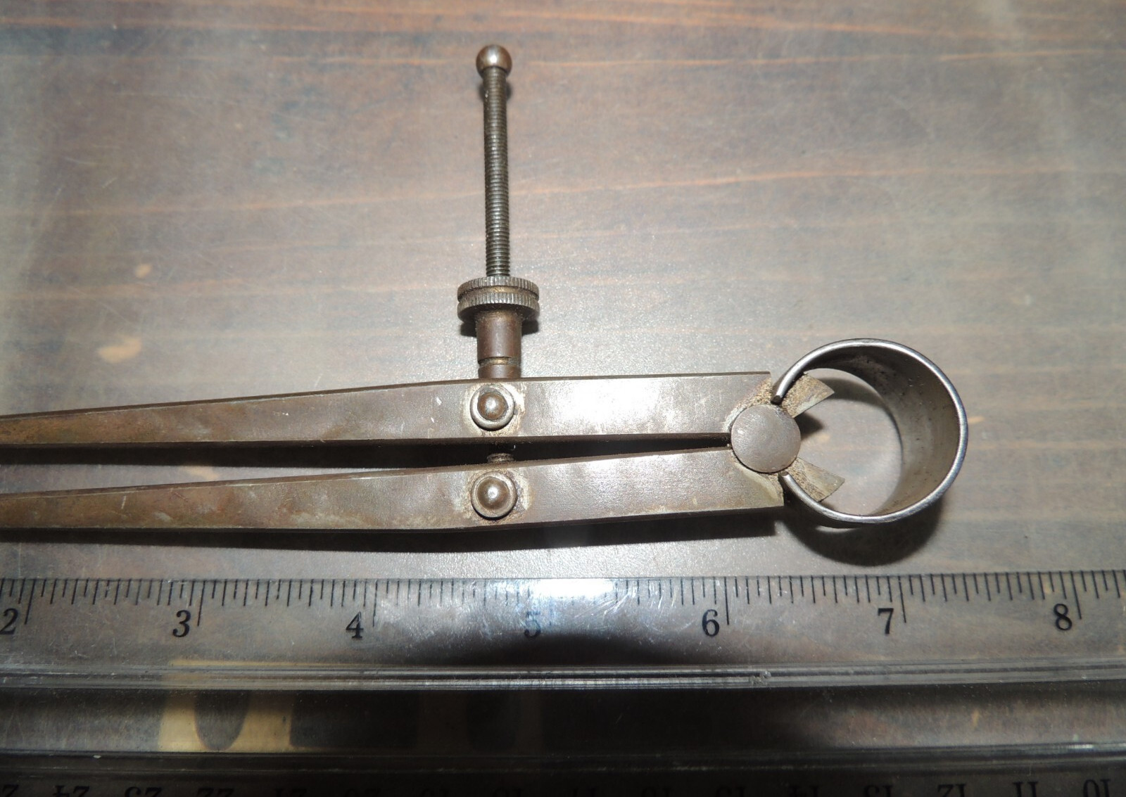 7″ Vintage MILLERS FALLS CO. Inside Caliper, 6” LEGS, Greenfield, MASS USA