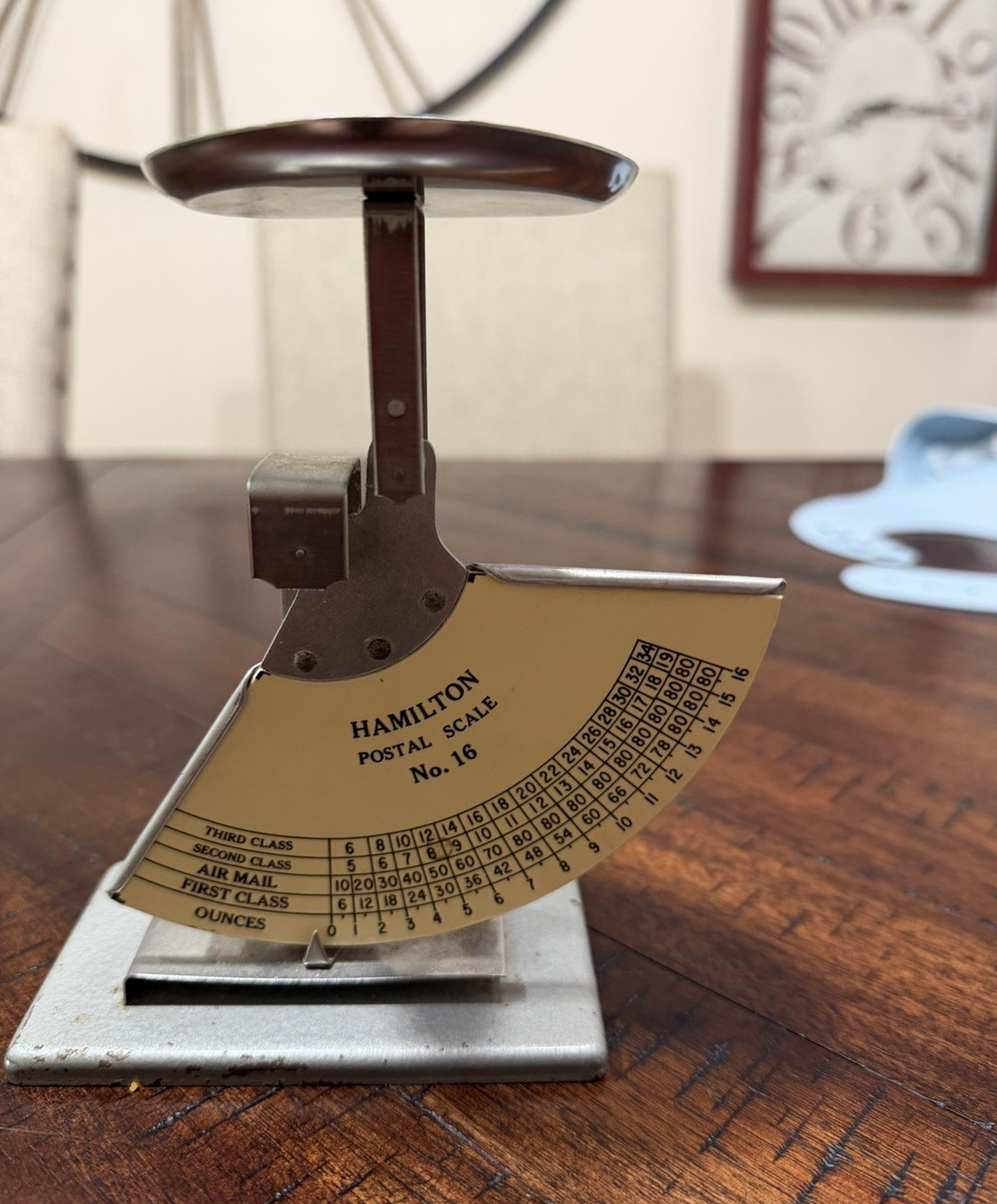 Hamilton No. 16 Postal Scale Vintage Collectible Metal Scale