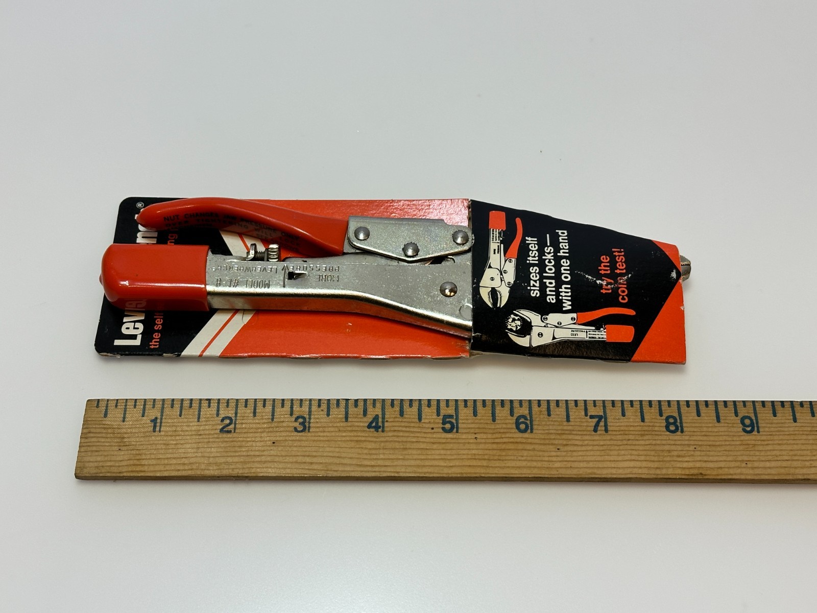 Leverage Tools INC (Nebraska USA) Model No. L8 Long Nose LEVERWRENCH Pliers, NOS